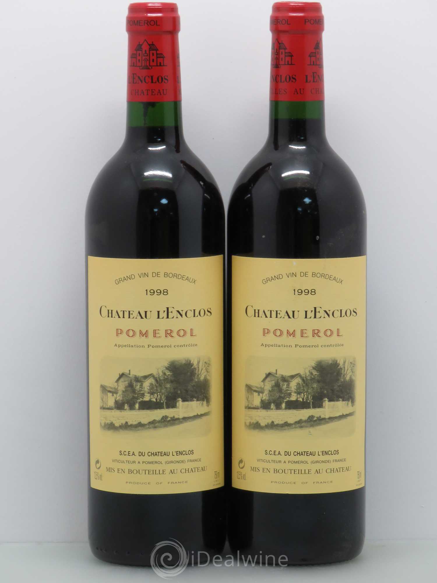 Château l' Enclos 1998 - Lot de 2 bouteilles - 0