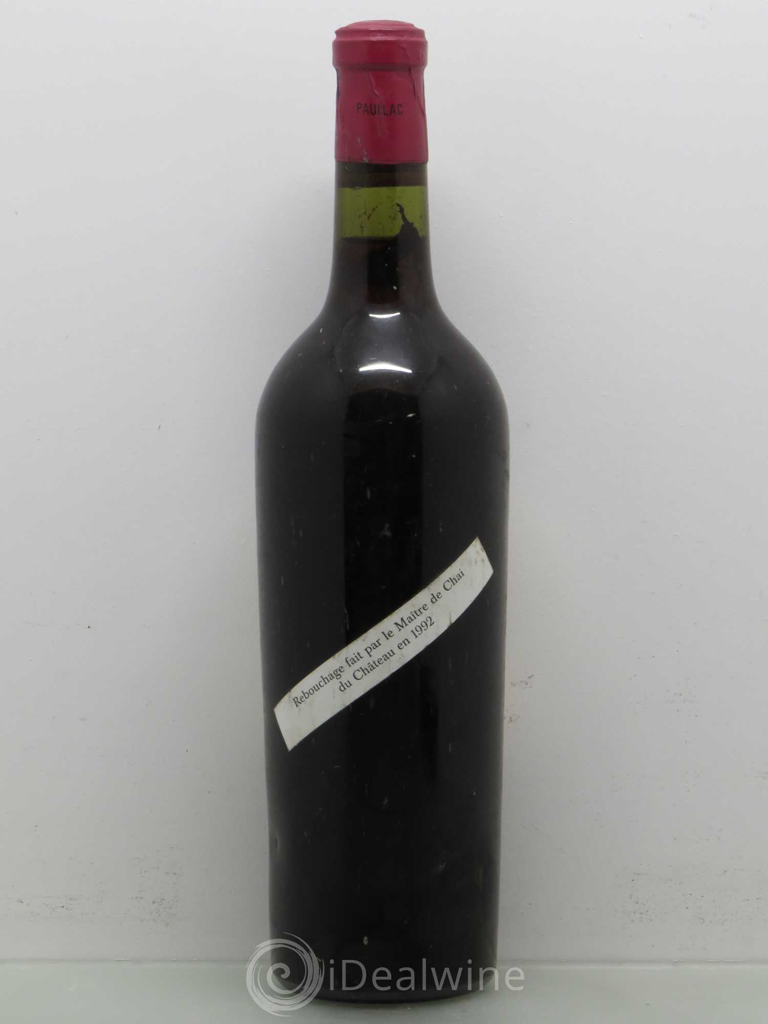 Château Lafite Rothschild 1er Grand Cru Classé 1939 - Lot de 1 bouteille - 1