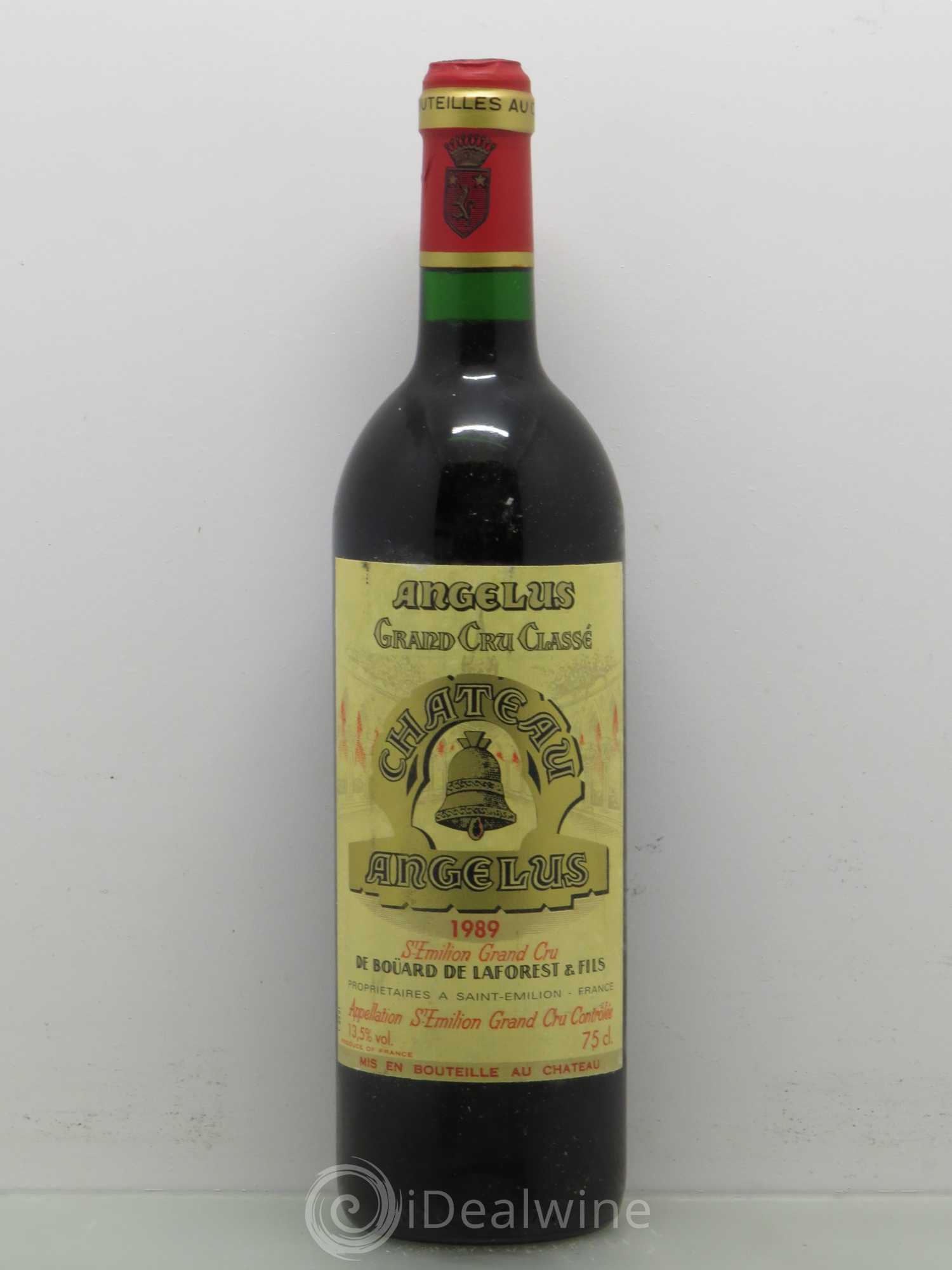 Château Angélus 1er Grand Cru Classé A 1989 - Lot de 1 bouteille - 0