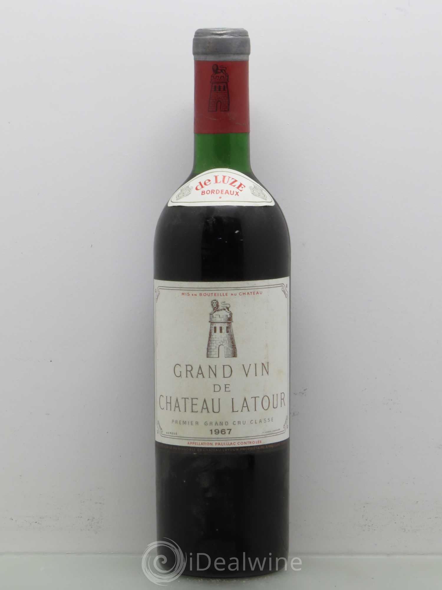 Château Latour 1er Grand Cru Classé 1967 - Lot de 1 bouteille - 0