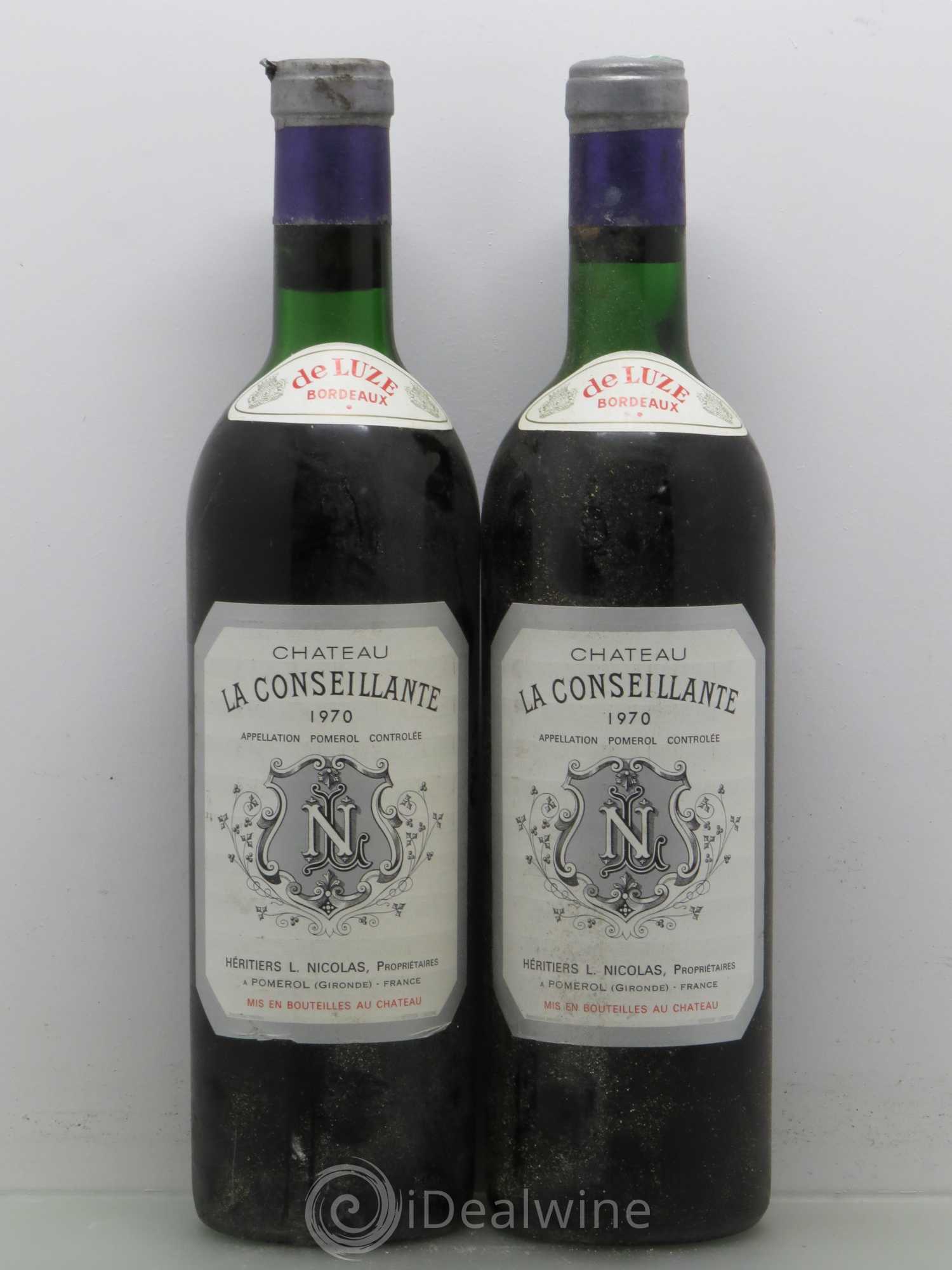 Château la Conseillante 1970 - Lot de 2 bouteilles - 0