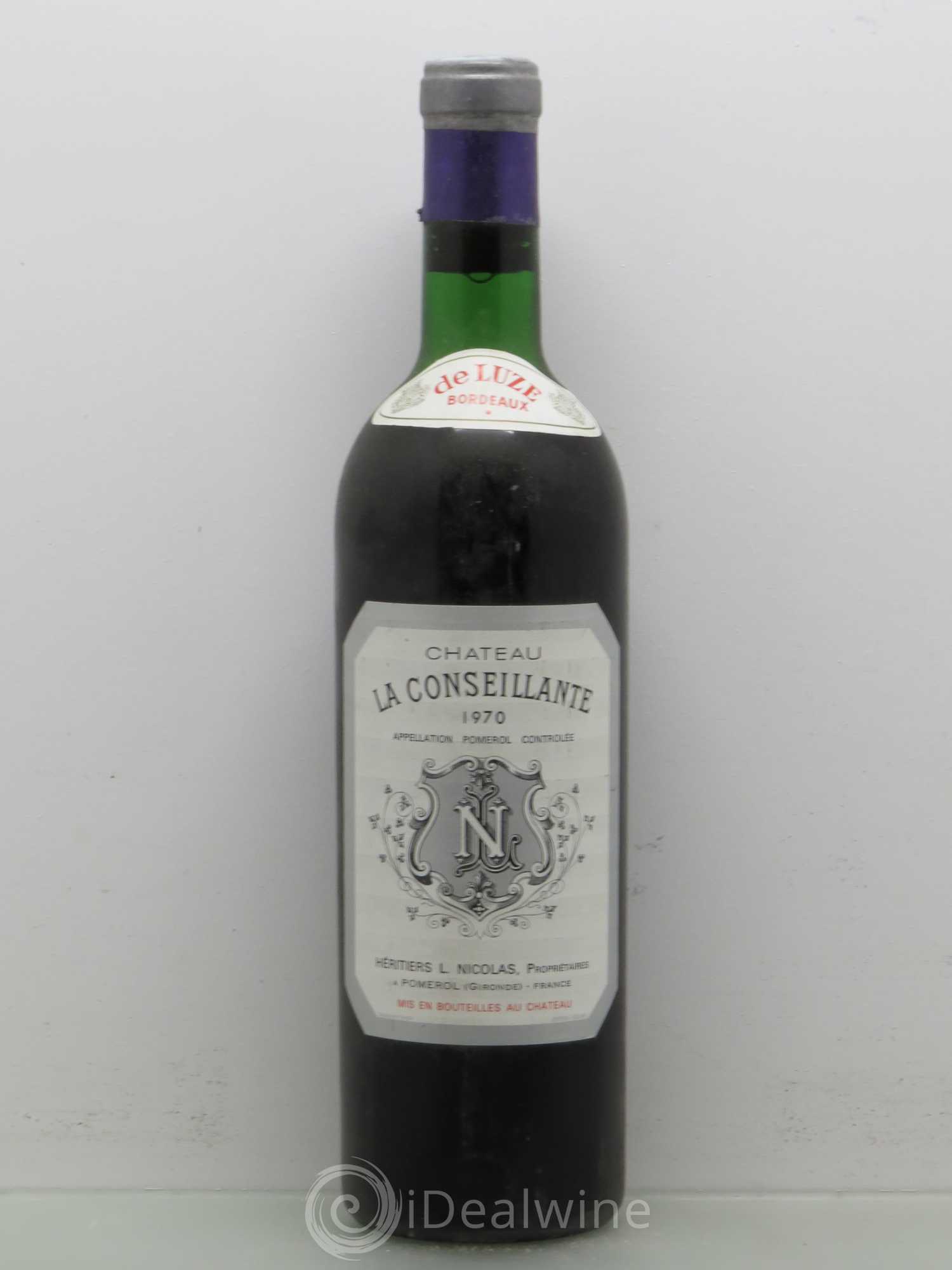Château la Conseillante 1970 - Lot de 1 bouteille - 0