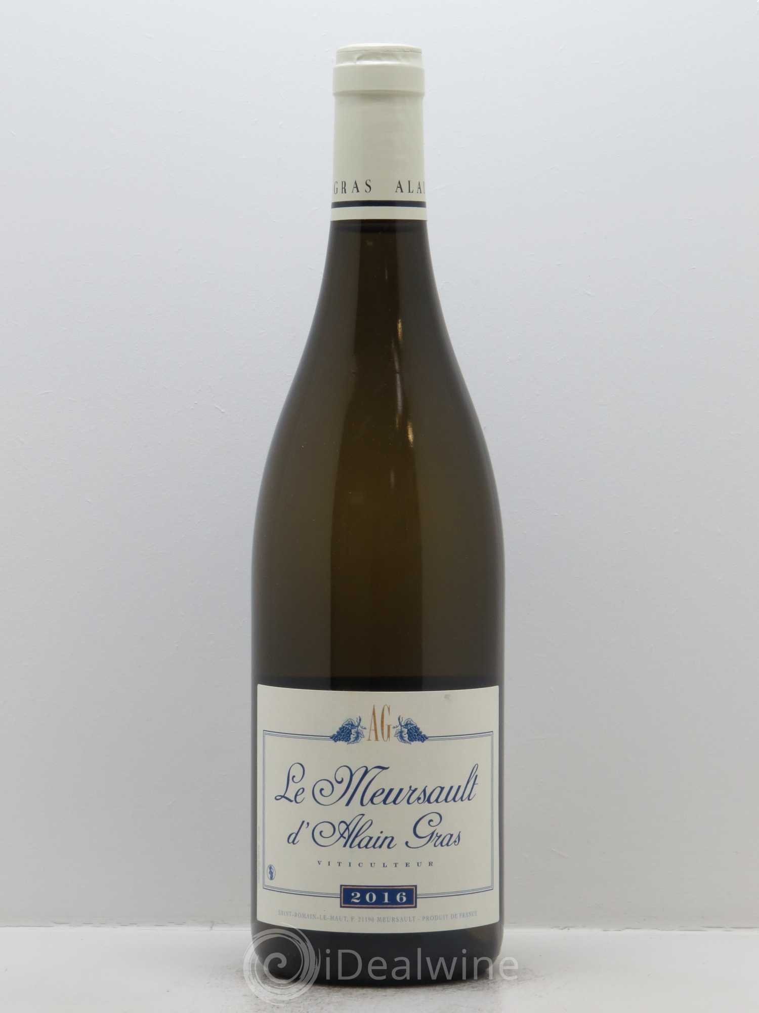 Meursault Les Tillets Alain Gras 2016 - Lot de 1 bouteille - 0