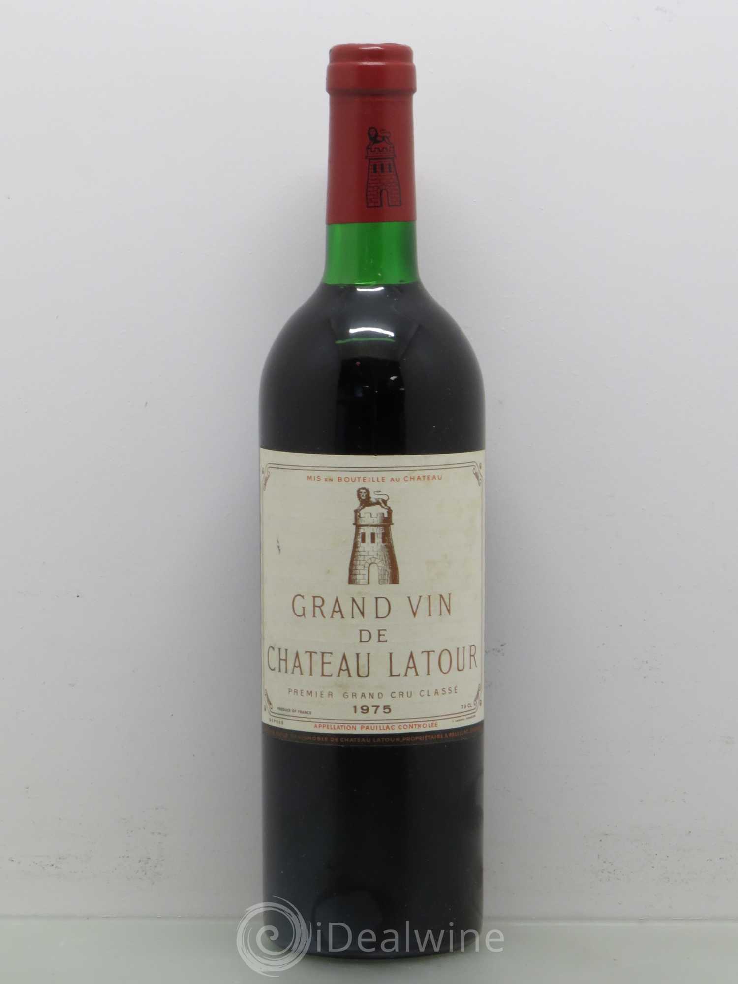 Château Latour 1er Grand Cru Classé 1975 - Lot de 1 bouteille - 0