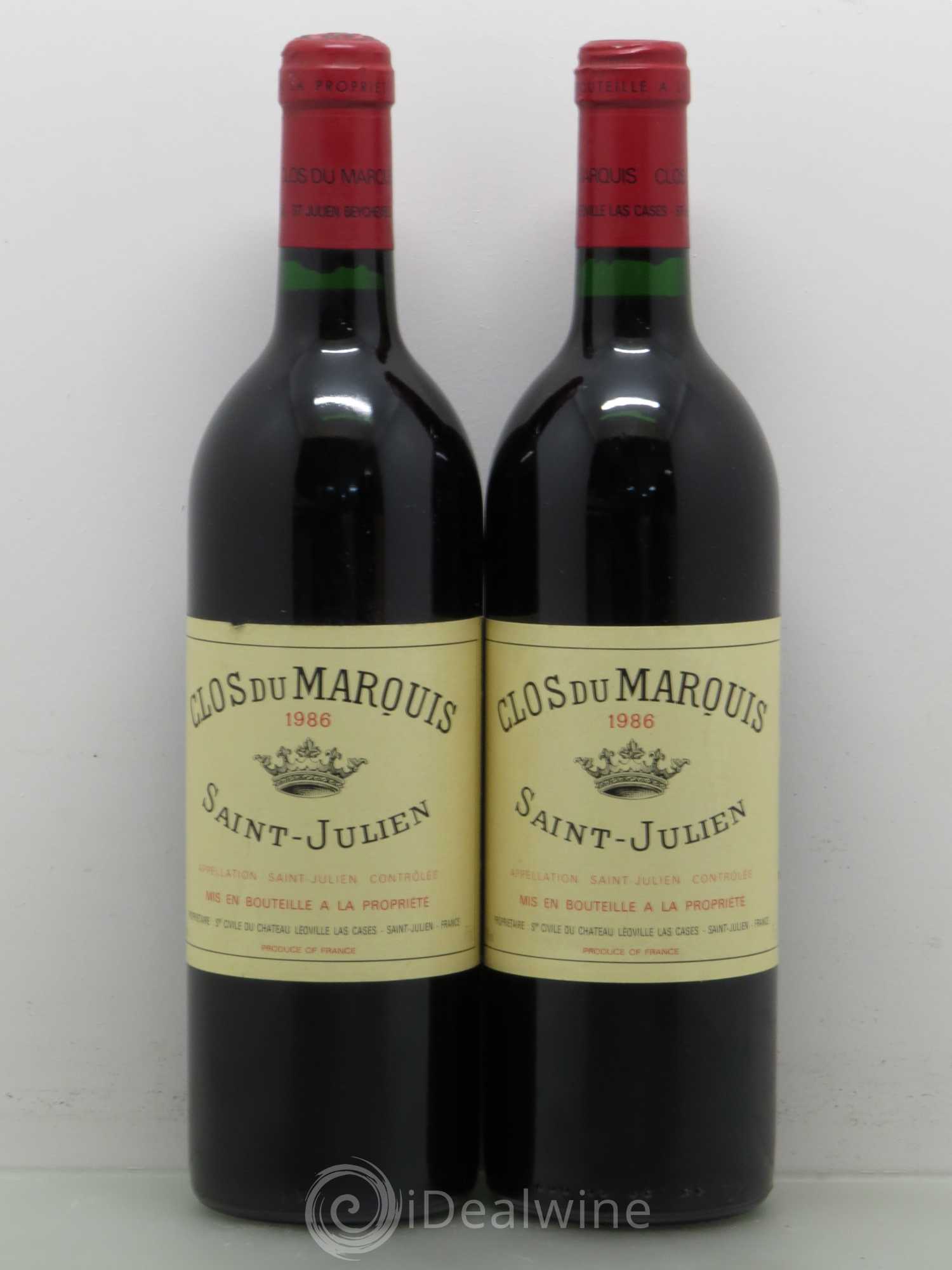 Clos du Marquis 1986 - Lot de 5 bouteilles - 2