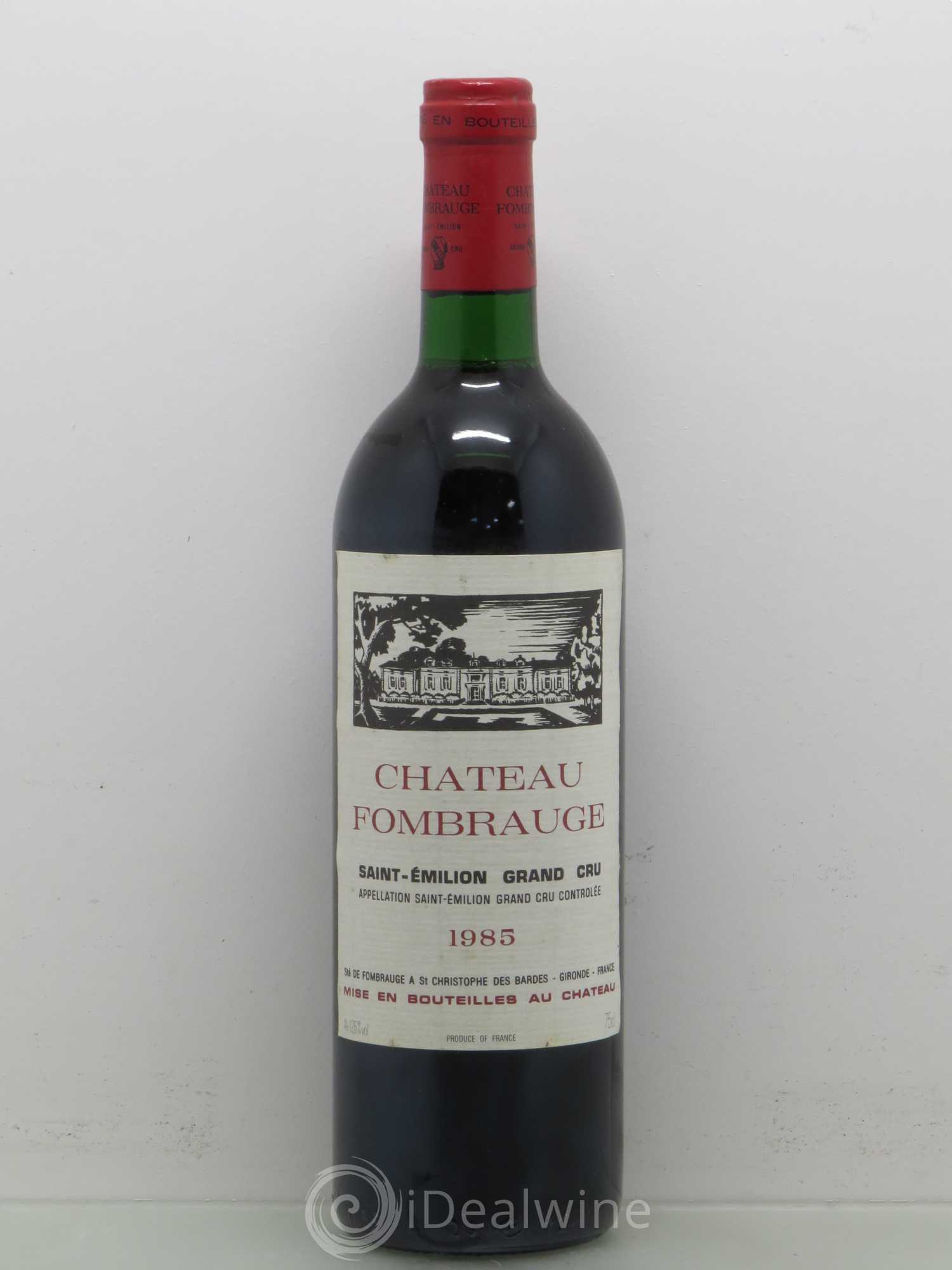 Château Fombrauge Grand Cru Classé 1985 - Lot de 1 bouteille - 0
