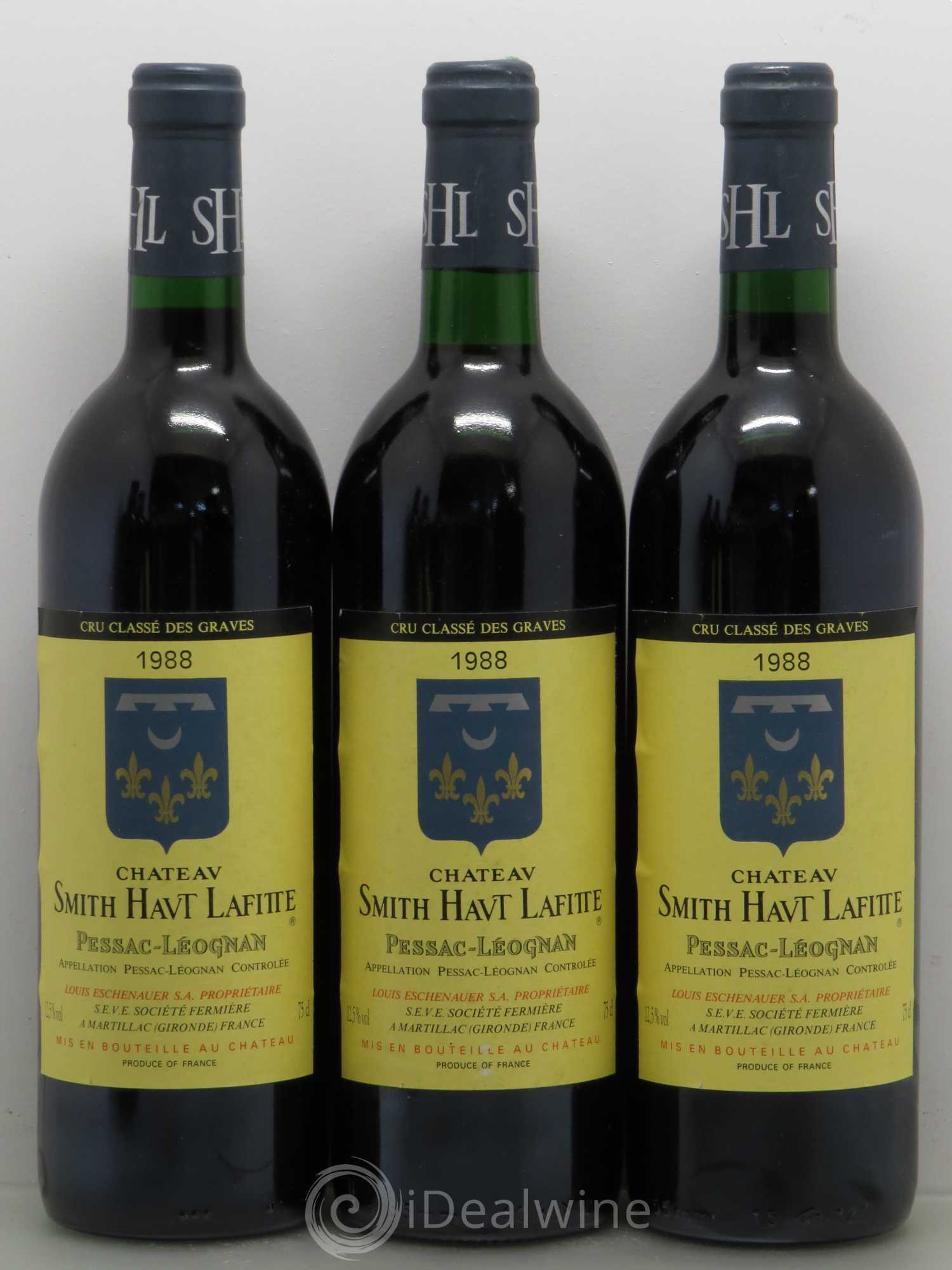Château Smith Haut Lafitte Cru Classé de Graves 1988 - Lot de 6 bouteilles - 1