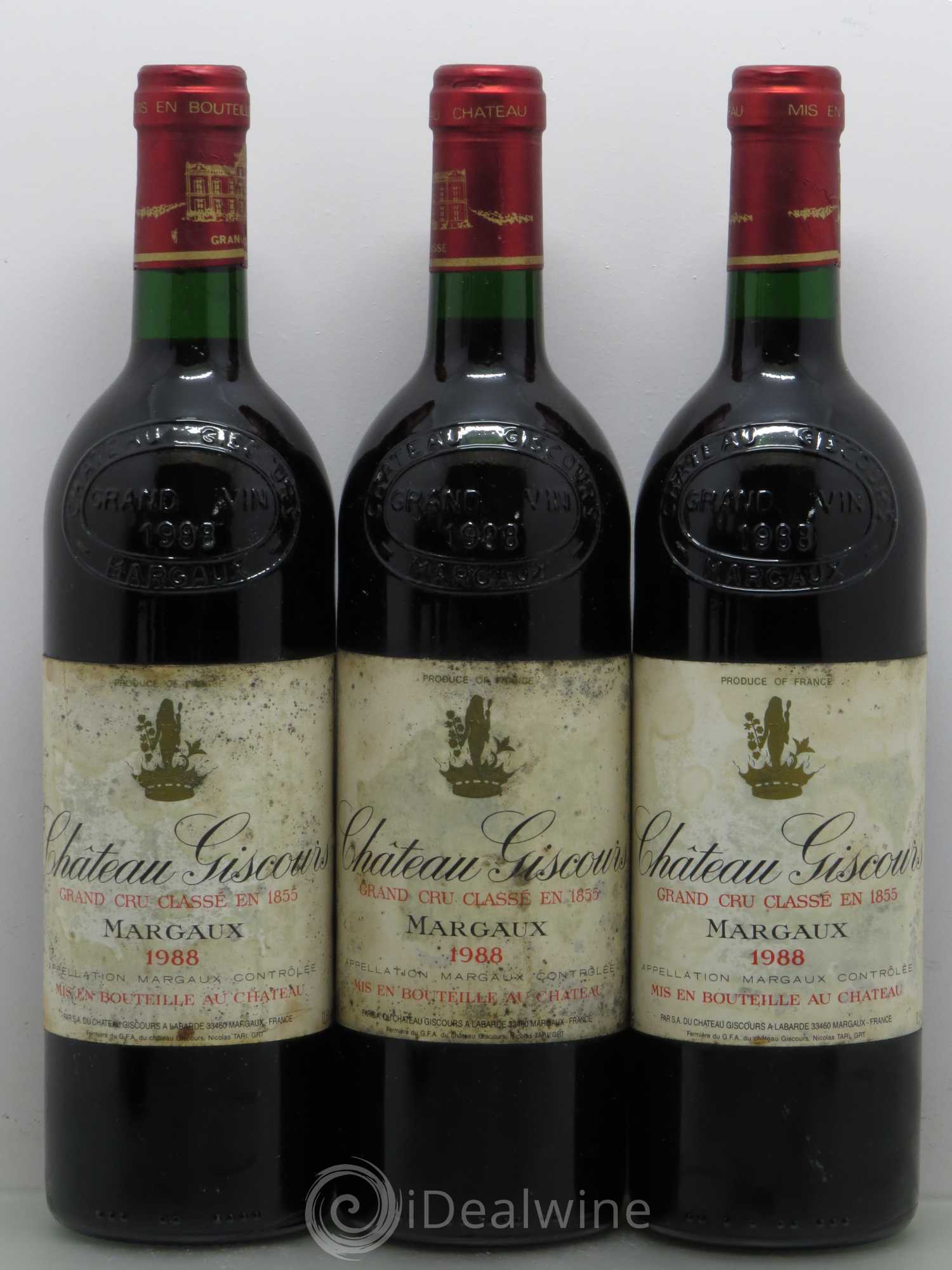 Château Giscours 3ème Grand Cru Classé 1988 - Lot de 6 bouteilles - 1