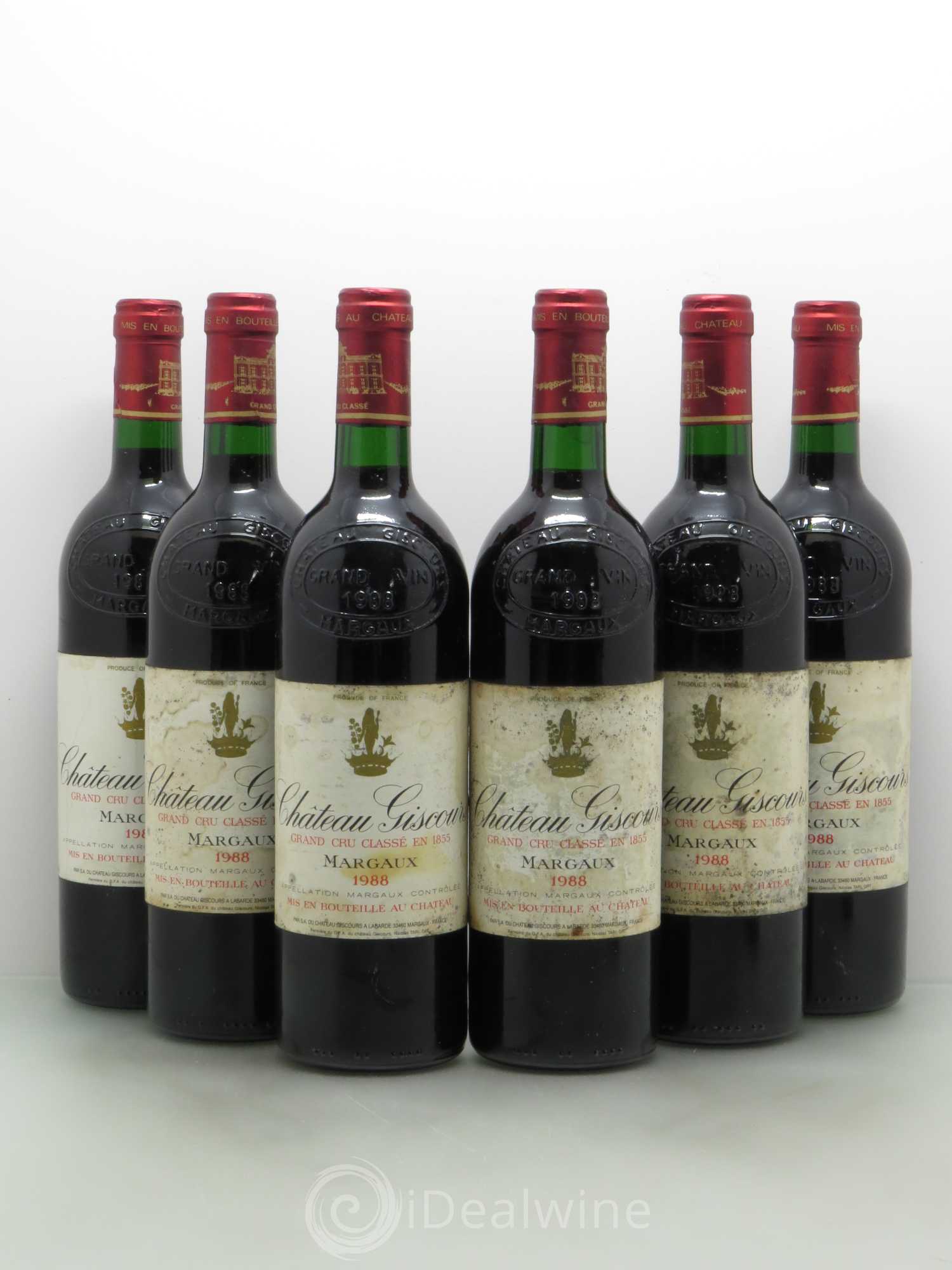Château Giscours 3ème Grand Cru Classé 1988 - Lot de 6 bouteilles - 0