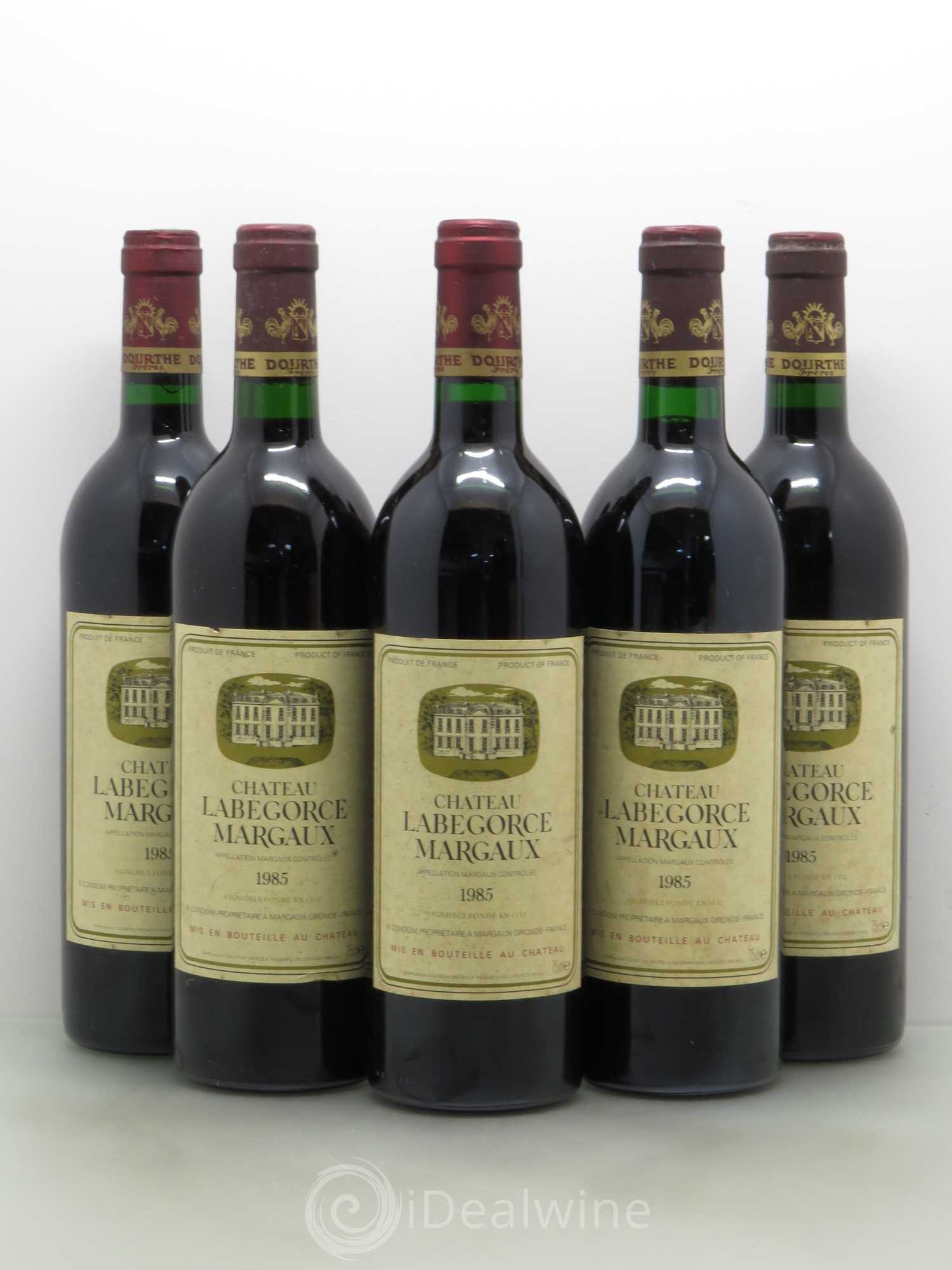 Château Labegorce Cru Bourgeois 1985 - Lot de 5 bouteilles - 0