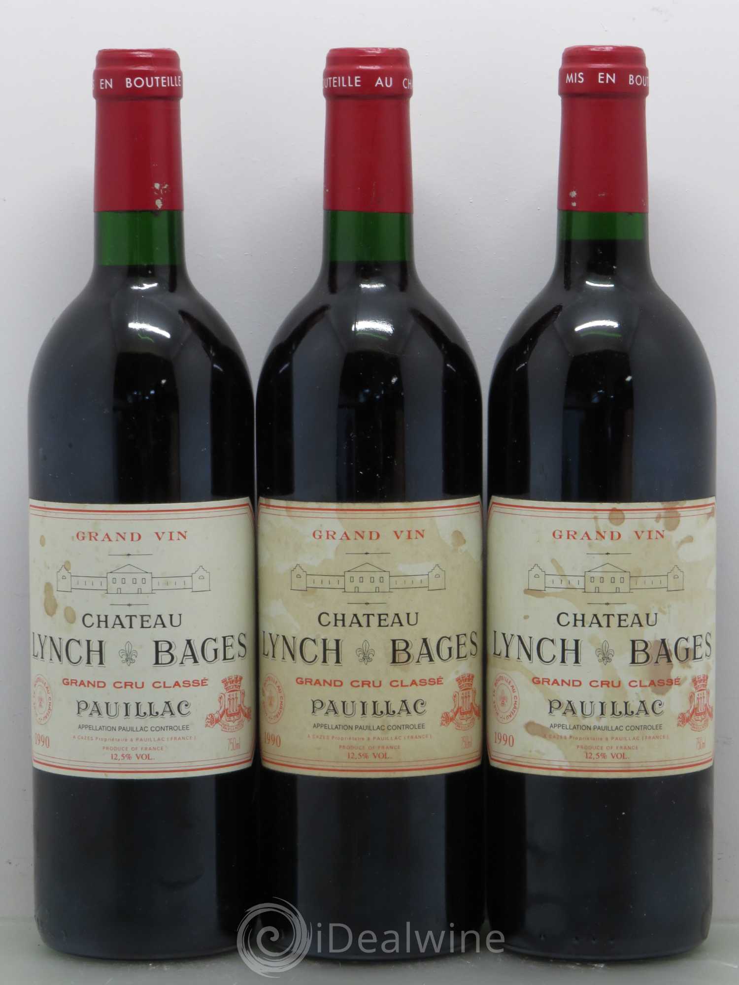 Château Lynch Bages 5ème Grand Cru Classé 1990 - Lot de 6 bouteilles - 2