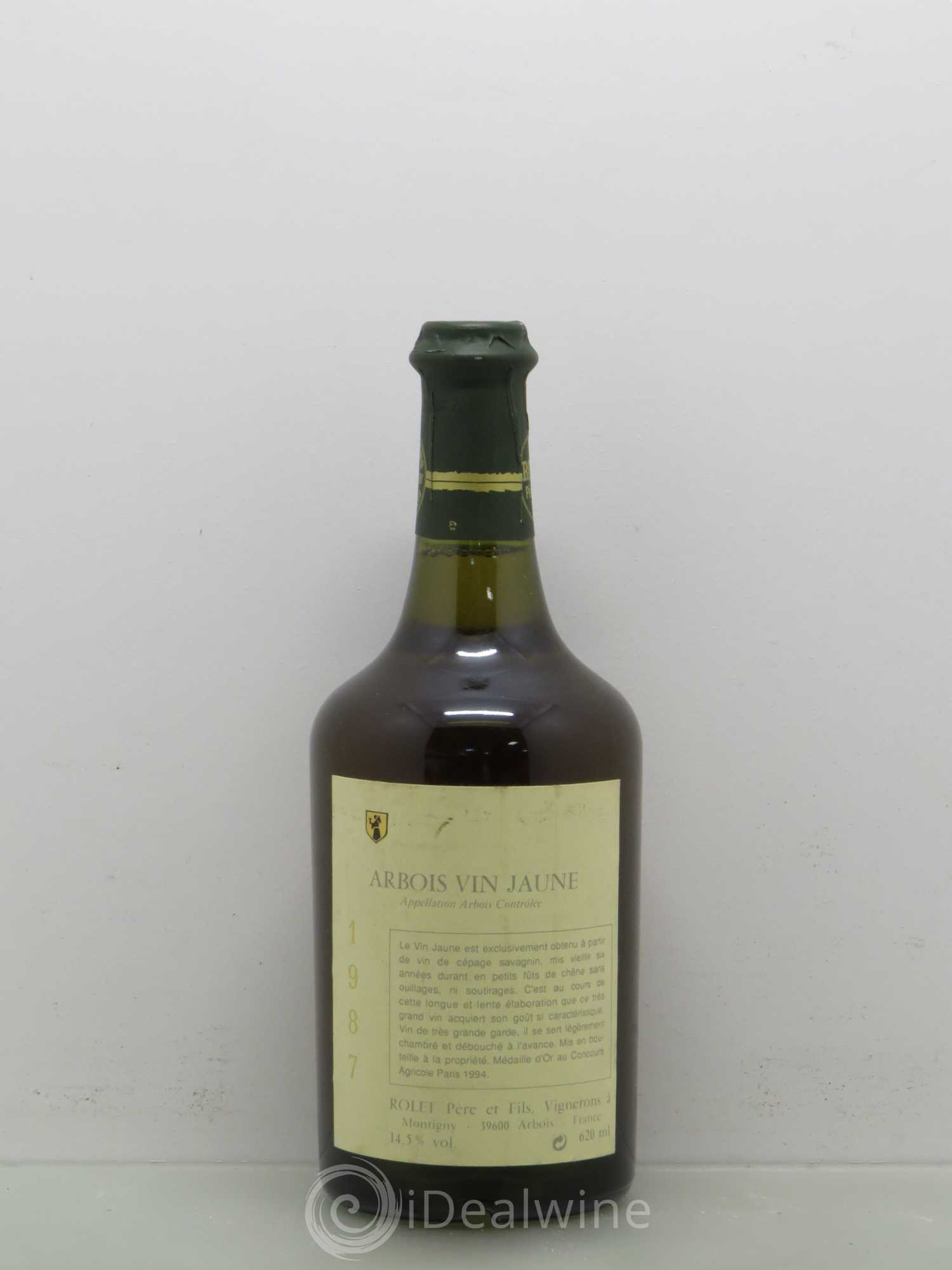 Arbois Vin Jaune Rollet 1987 - Lot de 1 bouteille - 0