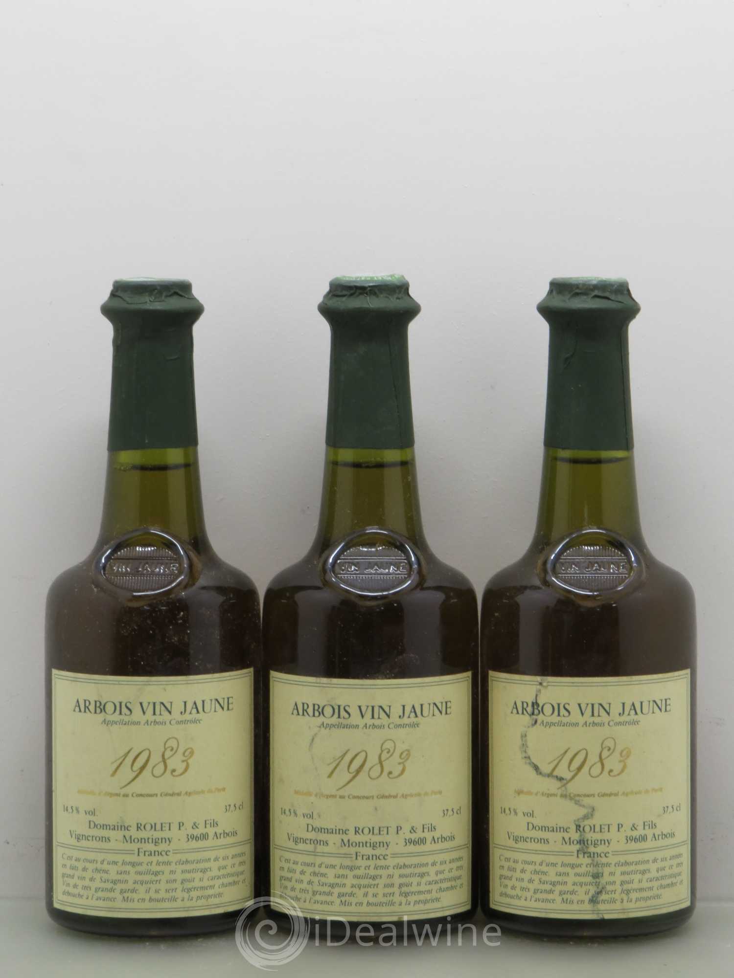 Arbois Vin Jaune Rollet 1983 - Lot de 6 demi bouteilles - 1