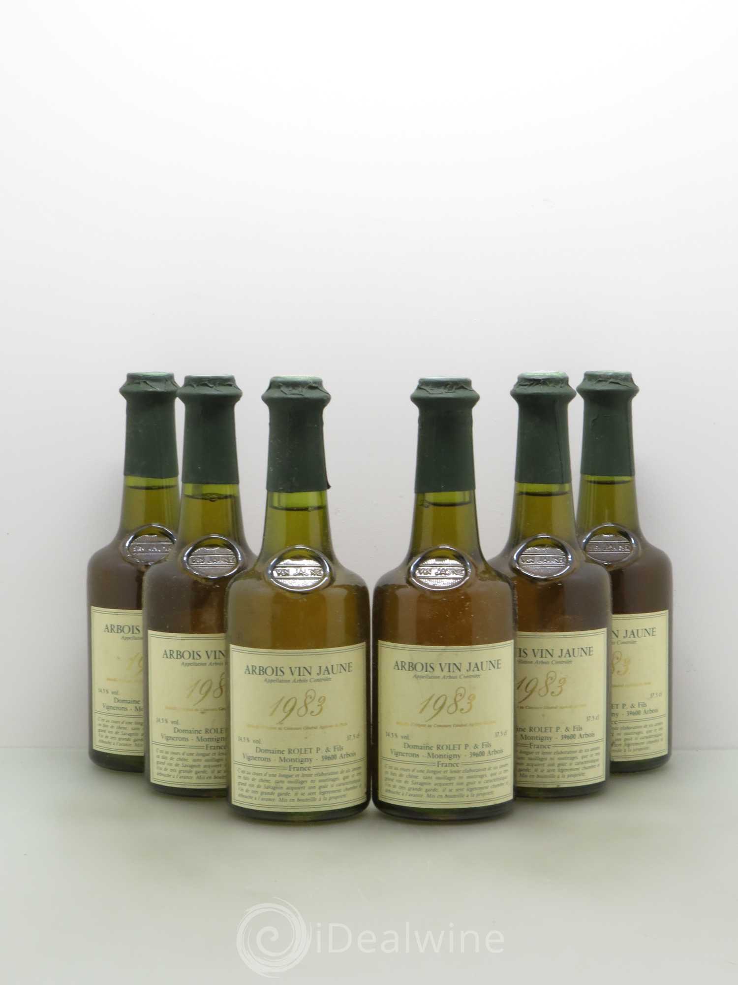 Arbois Vin Jaune Rollet 1983 - Lot de 6 demi bouteilles - 0