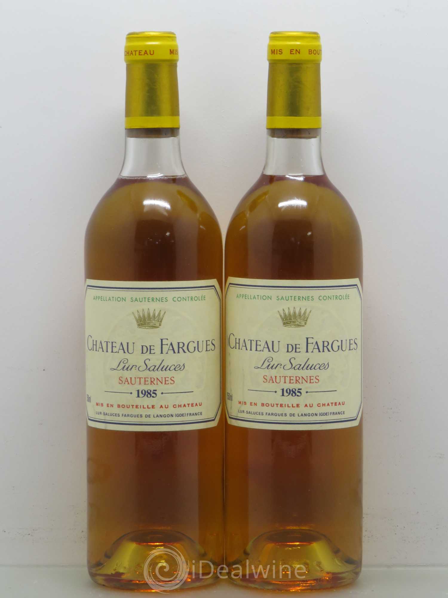Château de Fargues 1985 - Lotto di 2 bottiglie - 0