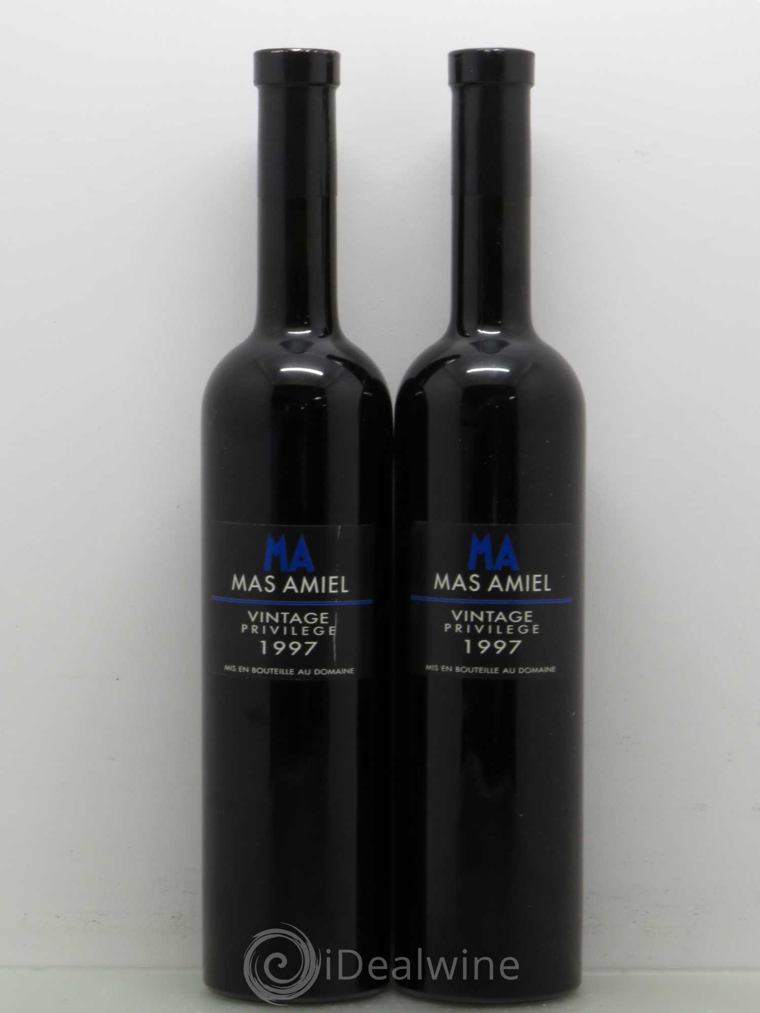 Maury Mas Amiel Vintage privilège 1997 - Lot de 2 bouteilles - 0