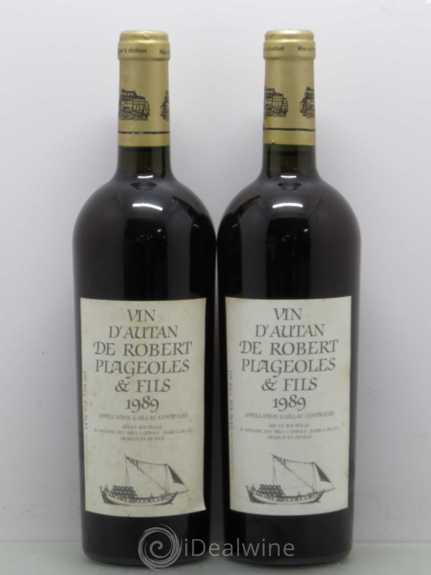 Divers Gaillac - Plageoles Vin d'Autant 1989 - Posten von 2 Flaschen - 0