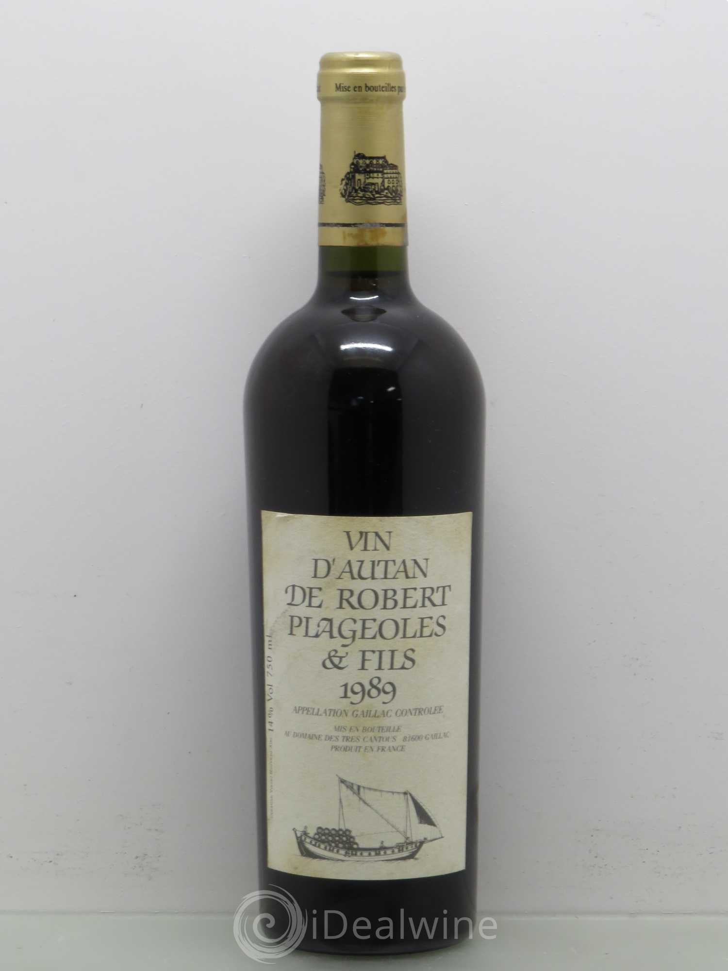 Divers Gaillac - Plageoles Vin d'Autant 1989 - Posten von 1 Flasche - 0