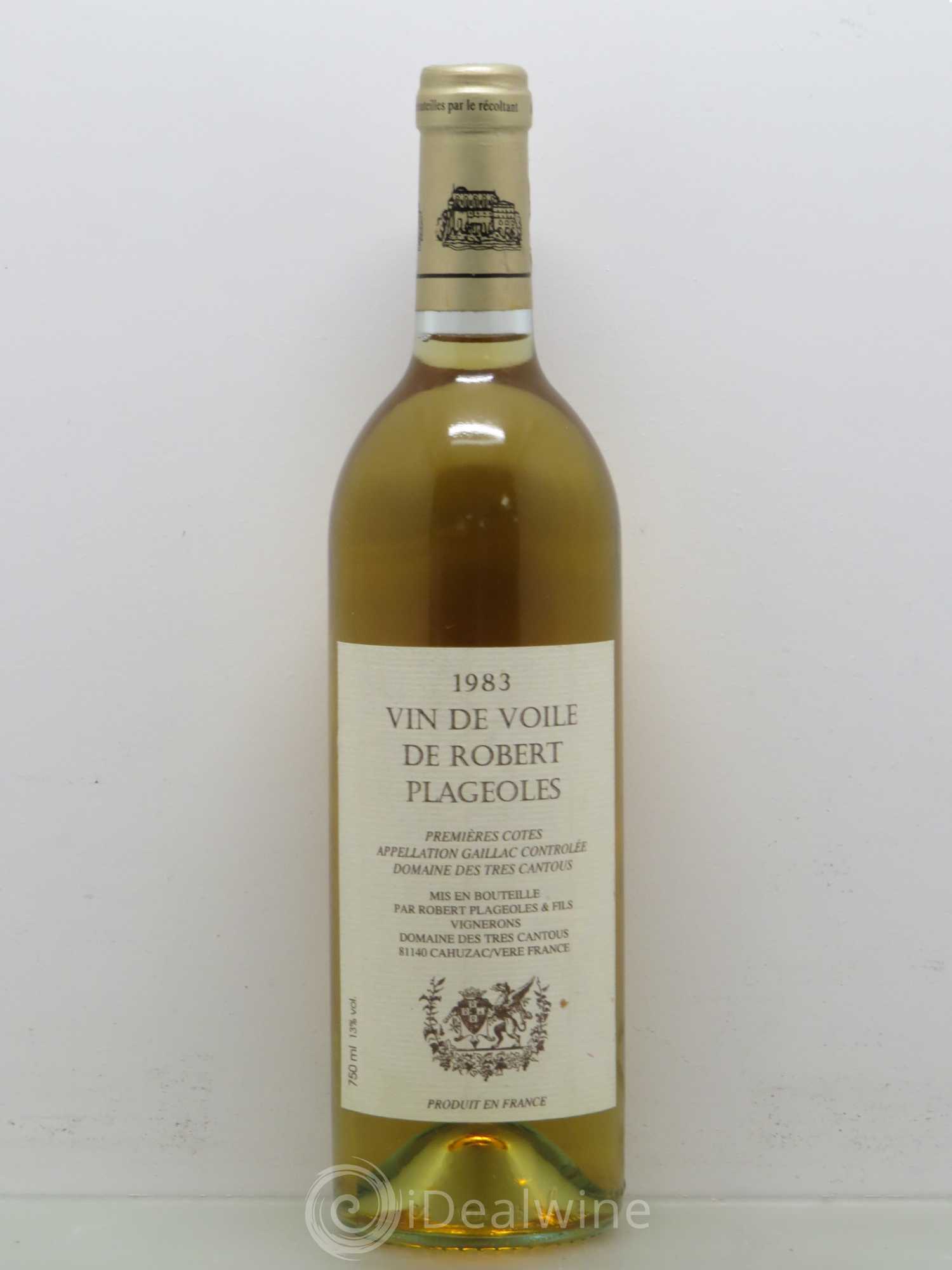 Divers Gaillac - Plageoles Vin de Voile 1983 - Posten von 1 Flasche - 0