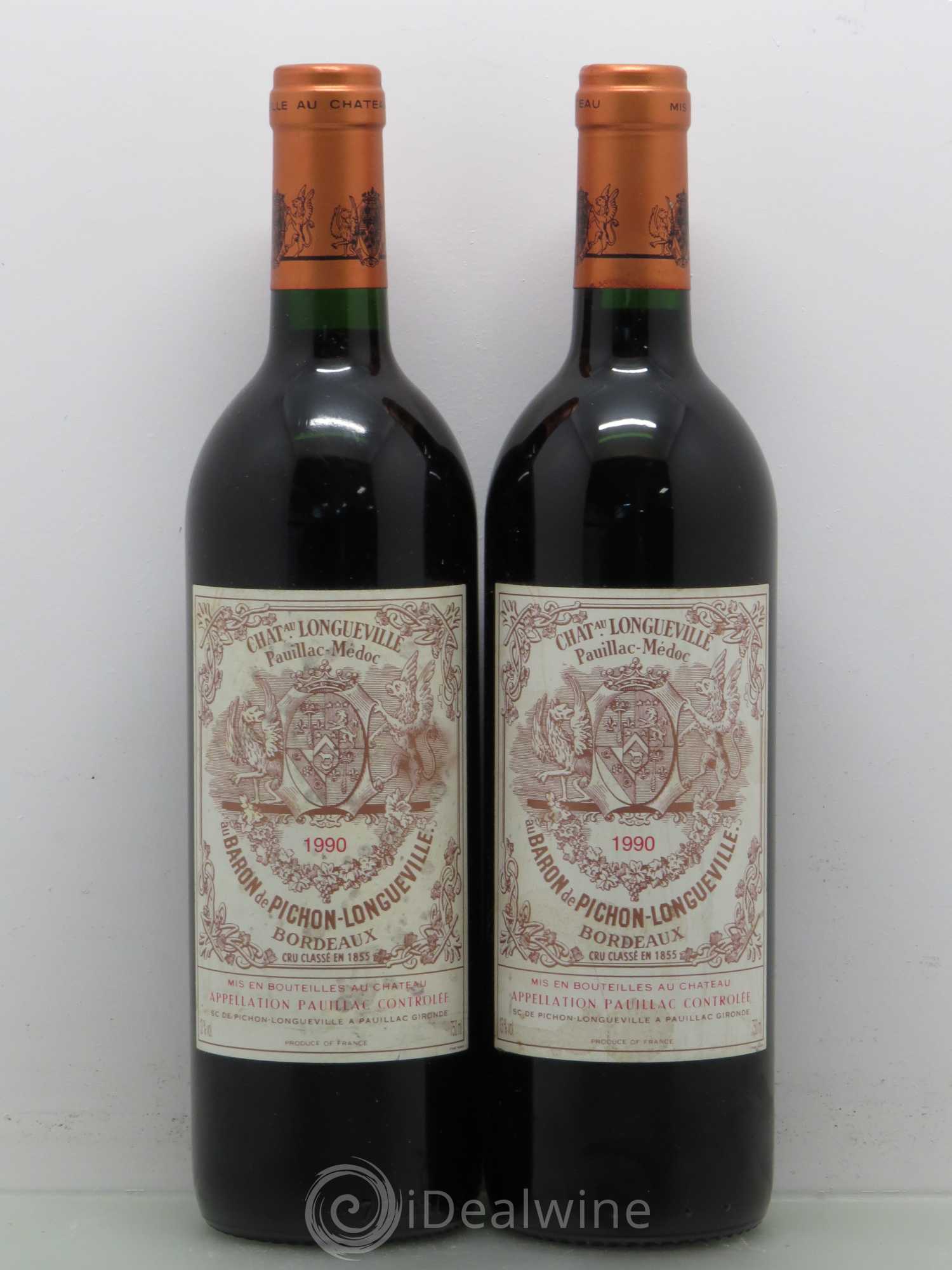 Pichon Longueville Baron 2ème Grand Cru Classé 1990 - Lot de 5 bouteilles - 2