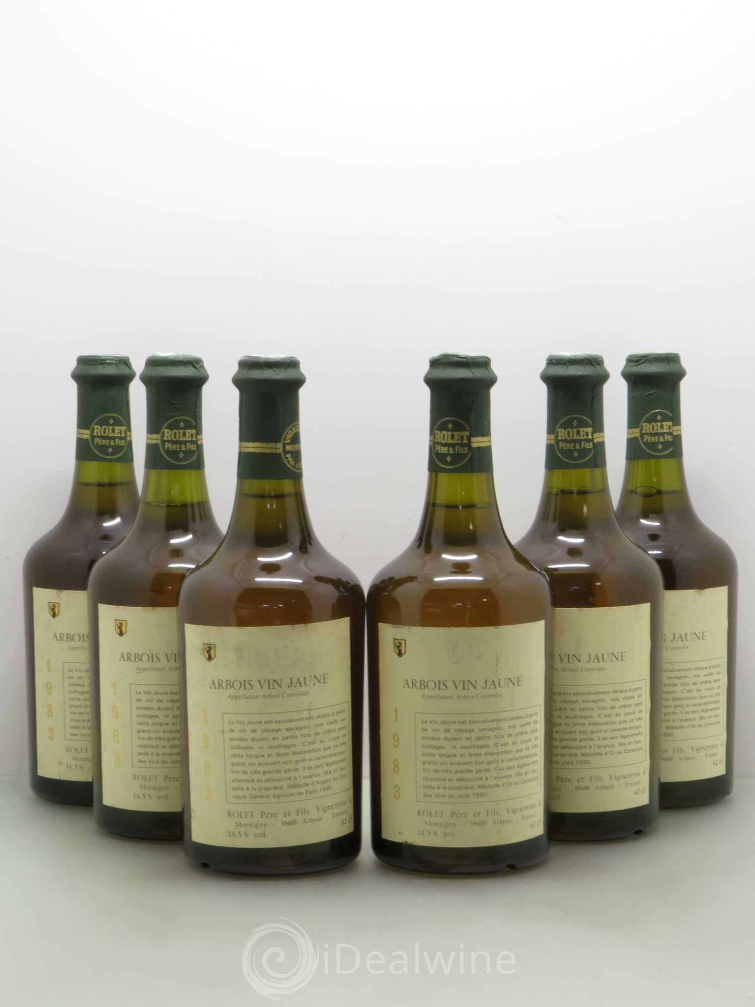 Arbois Vin Jaune Rollet 1983 - Lot de 6 bouteilles - 0