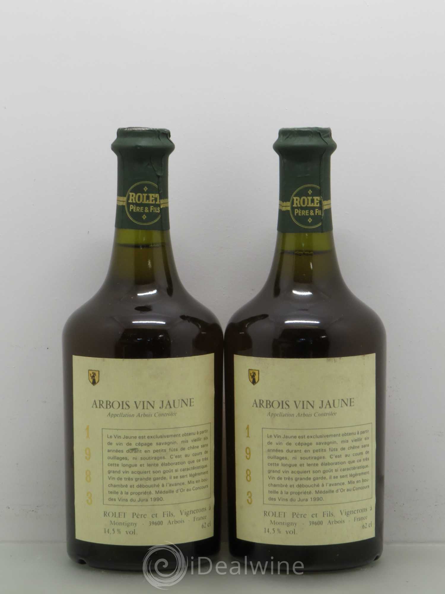 Arbois Vin Jaune Rollet 1983 - Lot de 2 bouteilles - 0