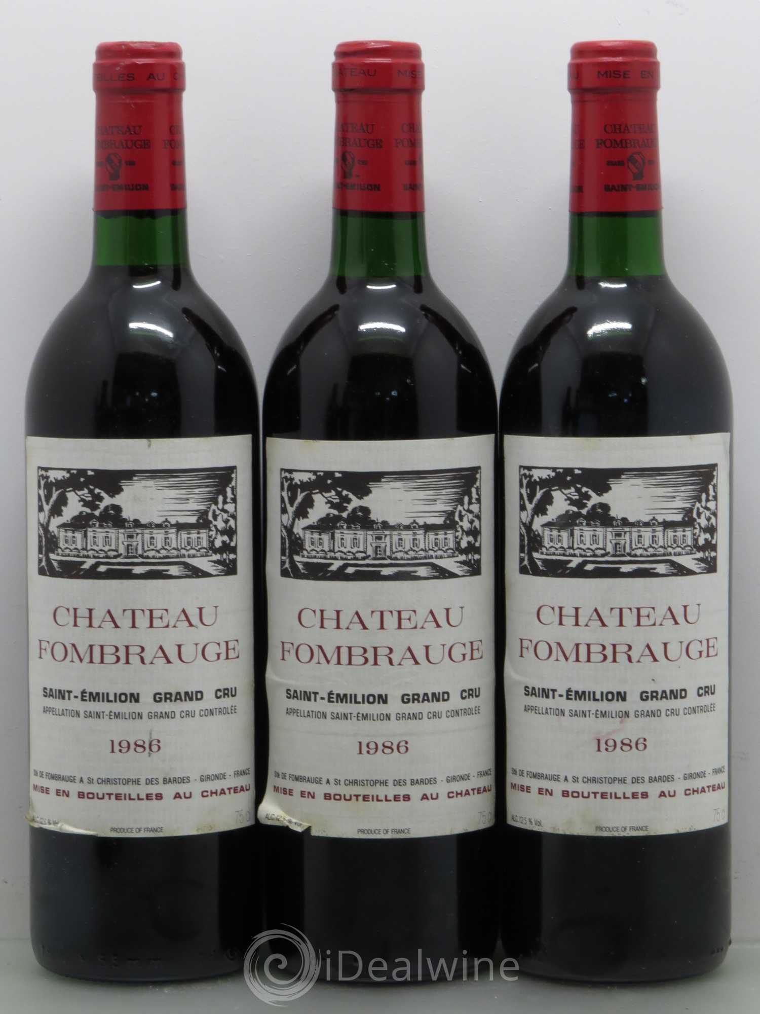 Château Fombrauge Grand Cru Classé 1986 - Lot de 5 bouteilles - 1