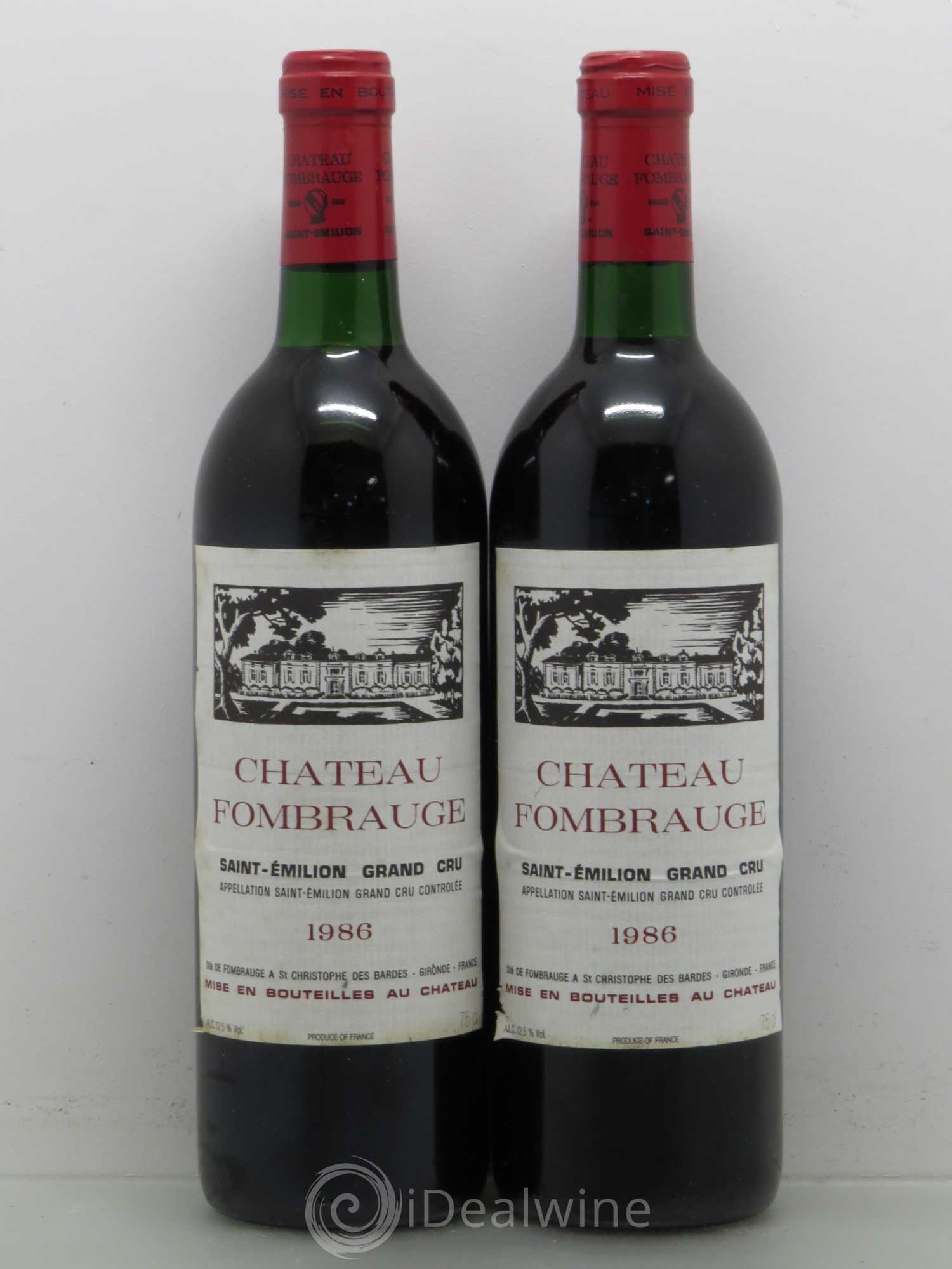 Château Fombrauge Grand Cru Classé 1986 - Lot de 5 bouteilles - 2