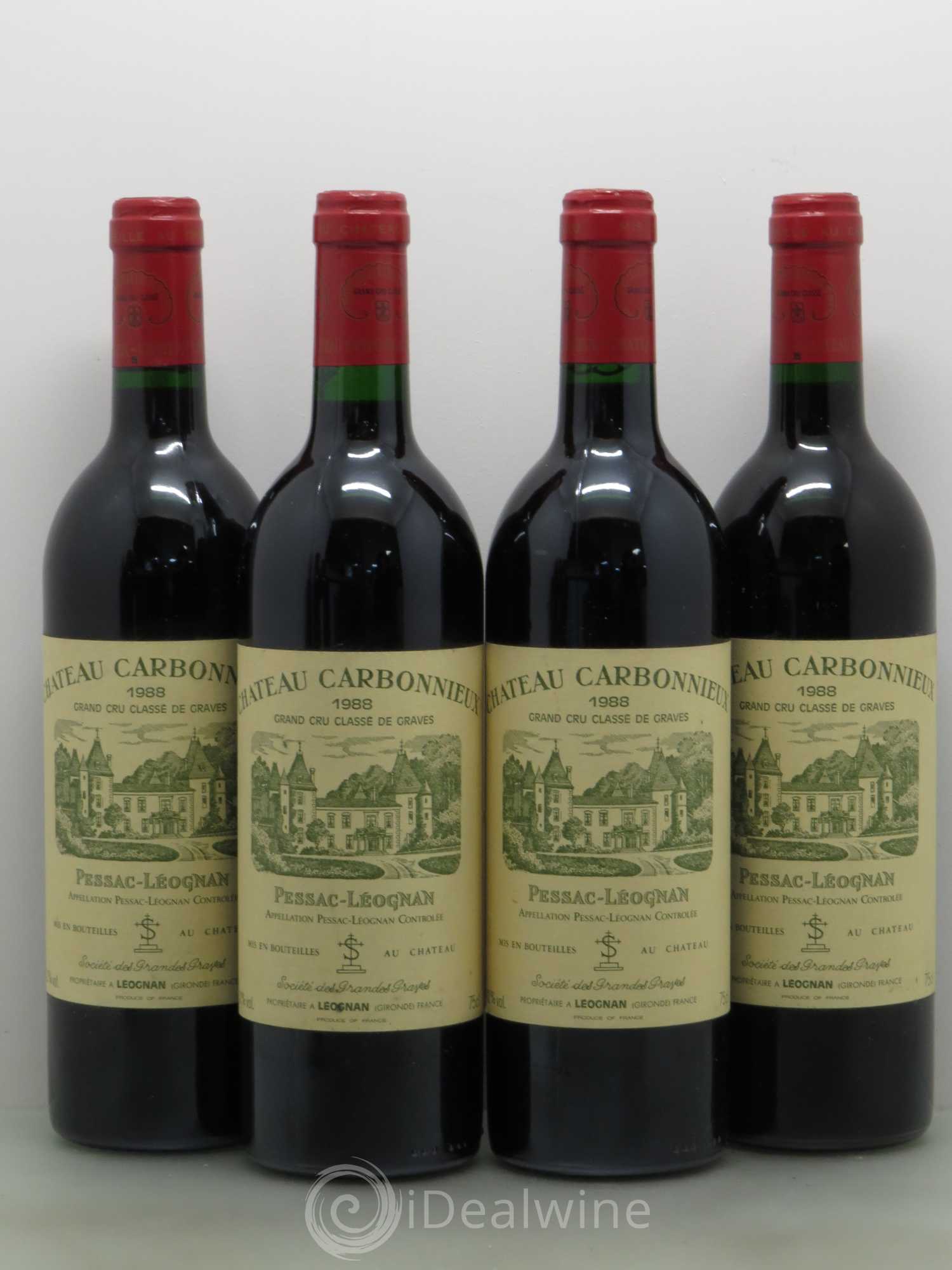 Château Carbonnieux Cru Classé de Graves 1988 - Lot de 8 bouteilles - 2
