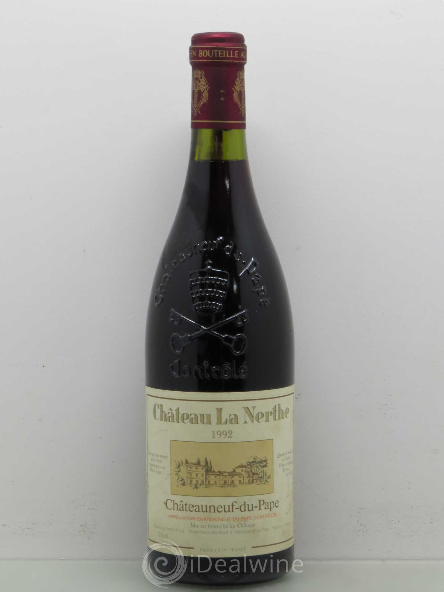 Châteauneuf-du-Pape Château la Nerthe Famille Richard 1992 - Lot de 1 bouteille - 0