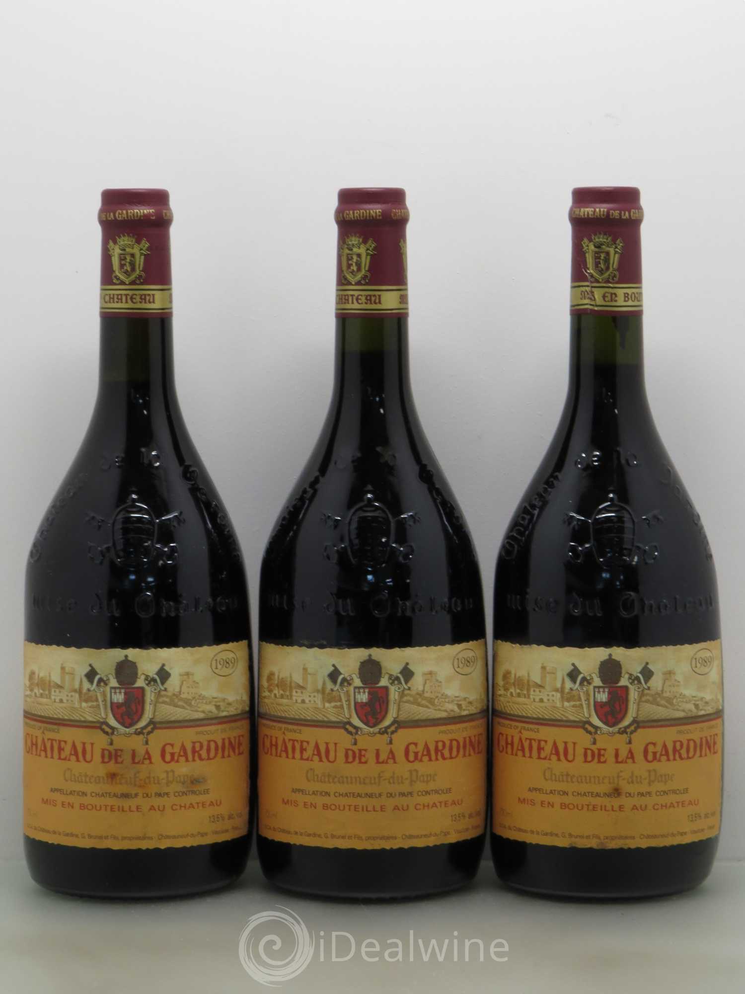 Châteauneuf-du-Pape Château de La Gardine Famille Brunel 1989 - Lot de 6 bouteilles - 2