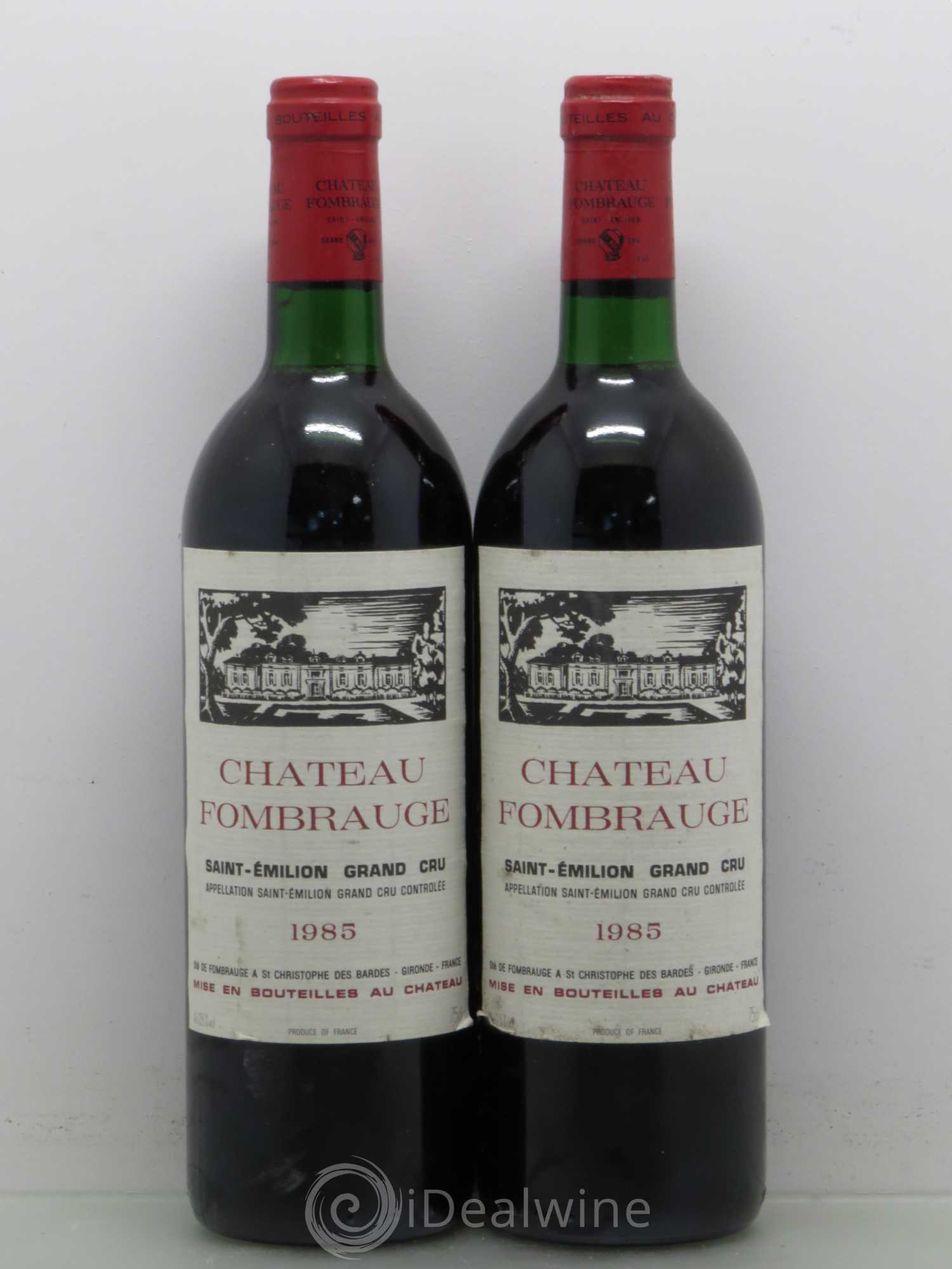 Château Fombrauge Grand Cru Classé 1985 - Lot de 2 bouteilles - 0