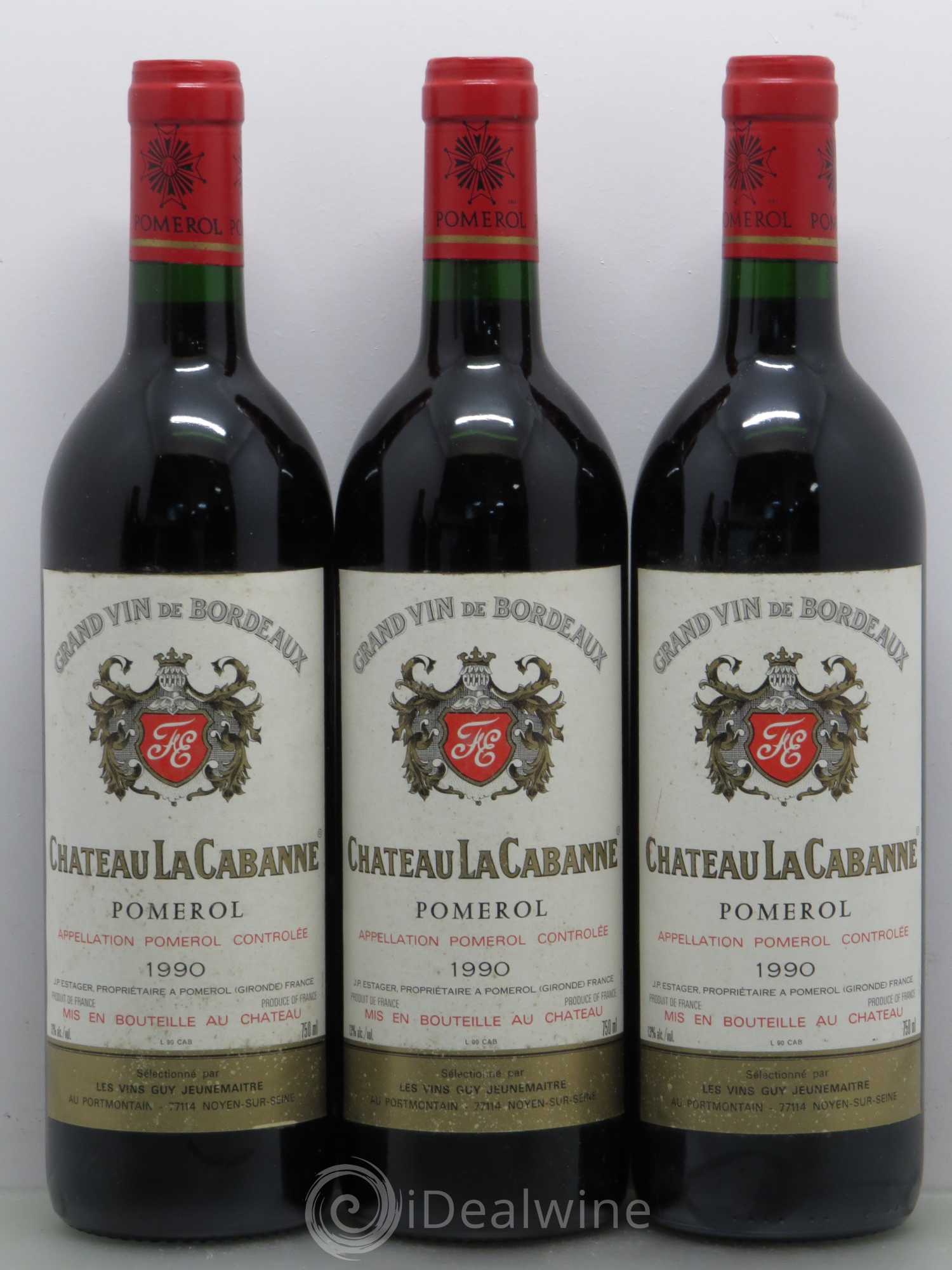 Château la Cabanne 1990 - Lot de 5 bouteilles - 1