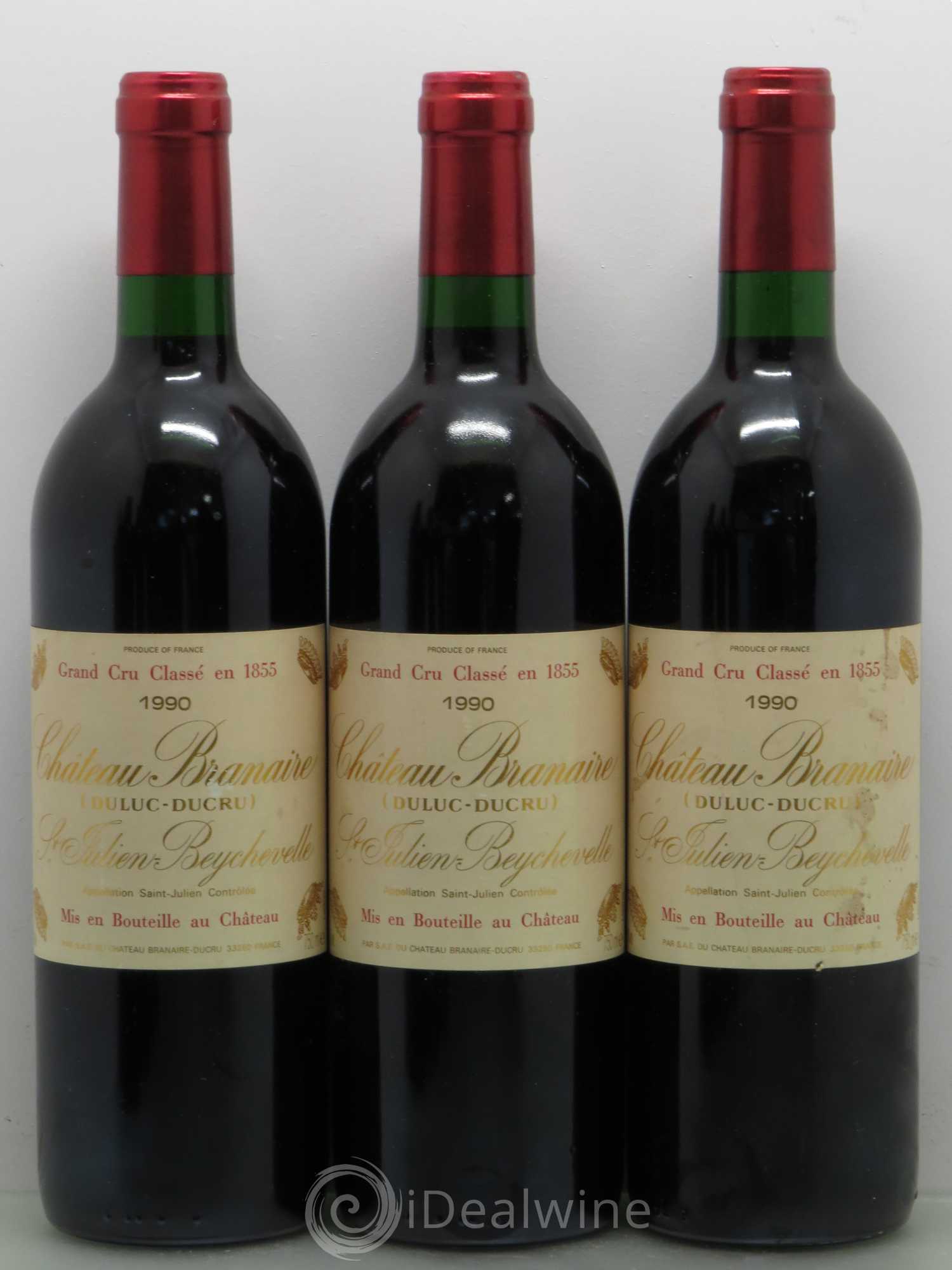 Château Branaire Ducru 4ème Grand Cru Classé 1990 - Lot de 6 bouteilles - 1