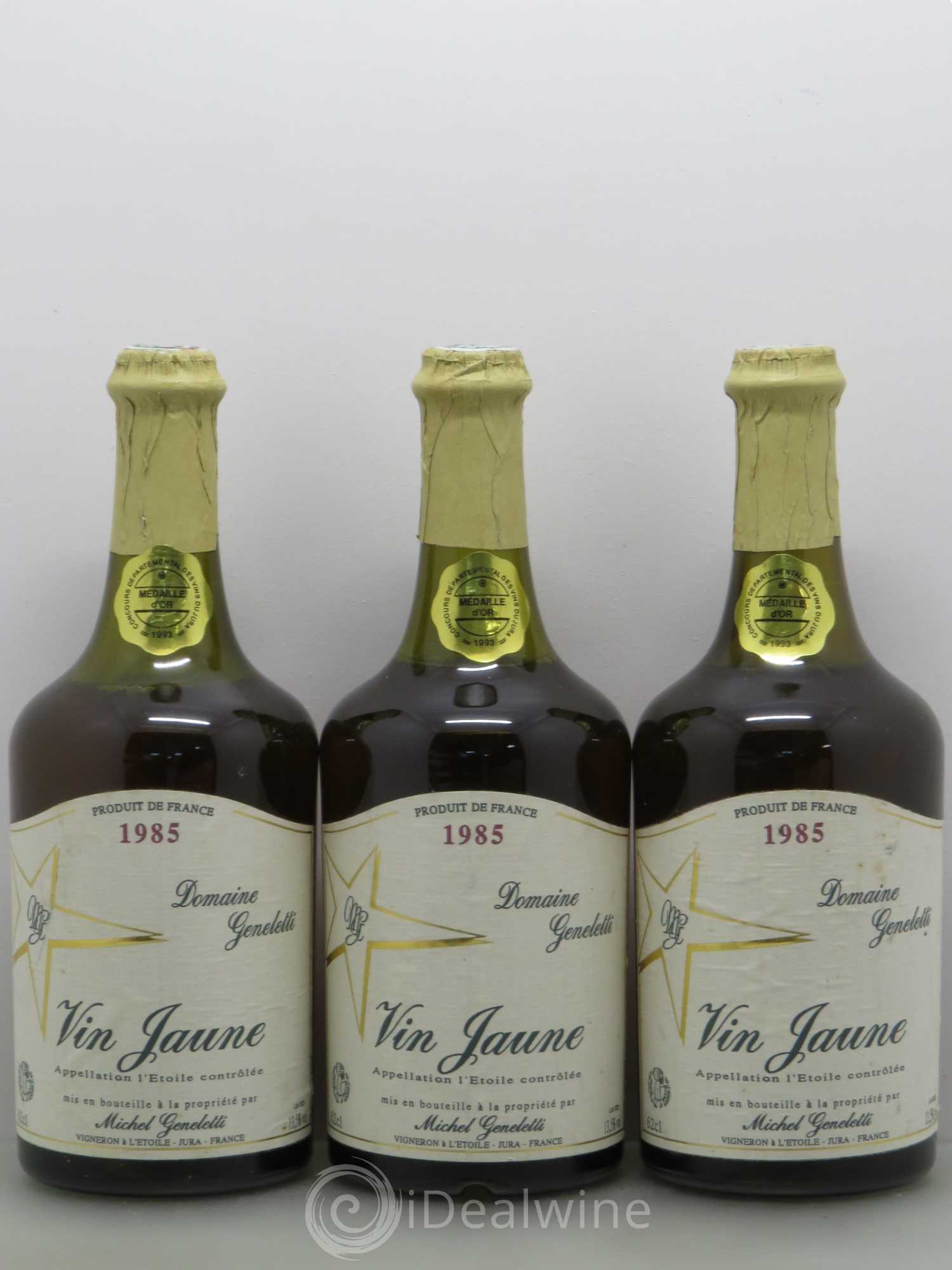Arbois Vin Jaune Domaine Geneletti 1985 - Lot de 3 bouteilles - 0