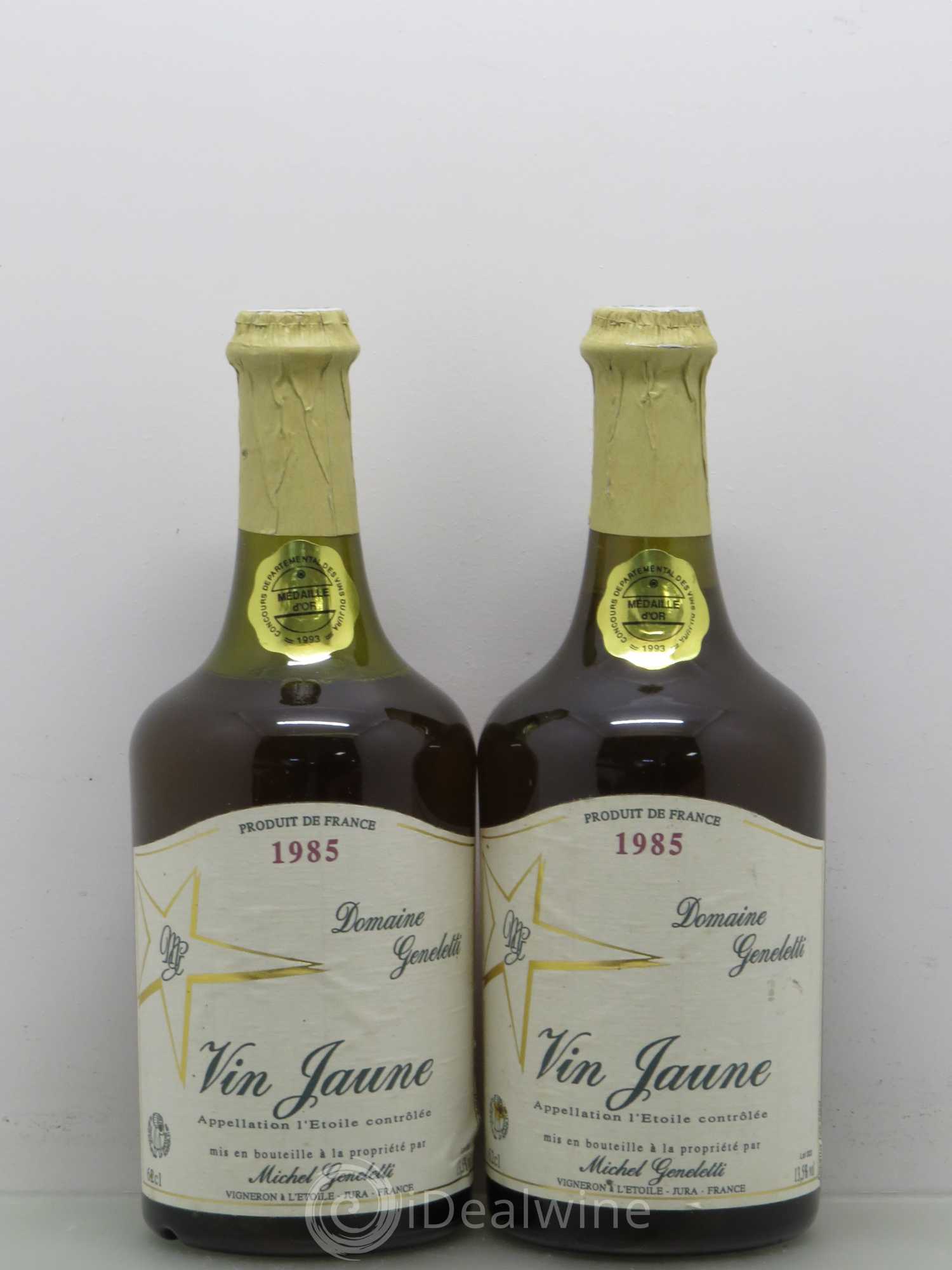 Arbois Vin Jaune Domaine Geneletti 1985 - Lot de 2 bouteilles - 0