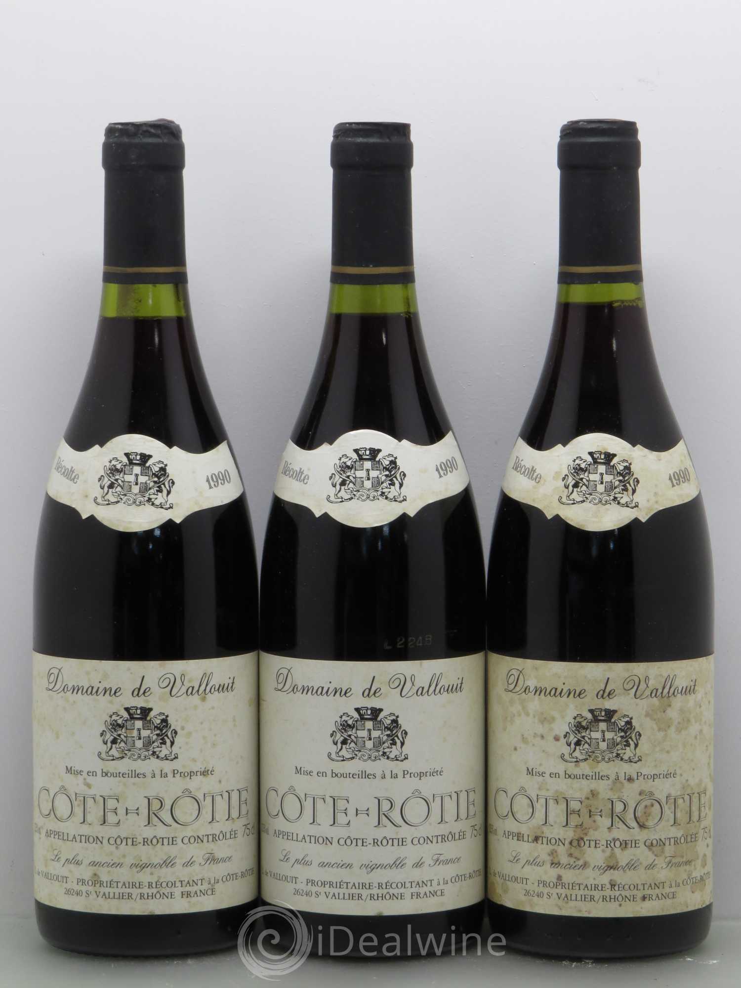 Côte-Rôtie Vallouit 1990 - Lot de 6 bouteilles - 2