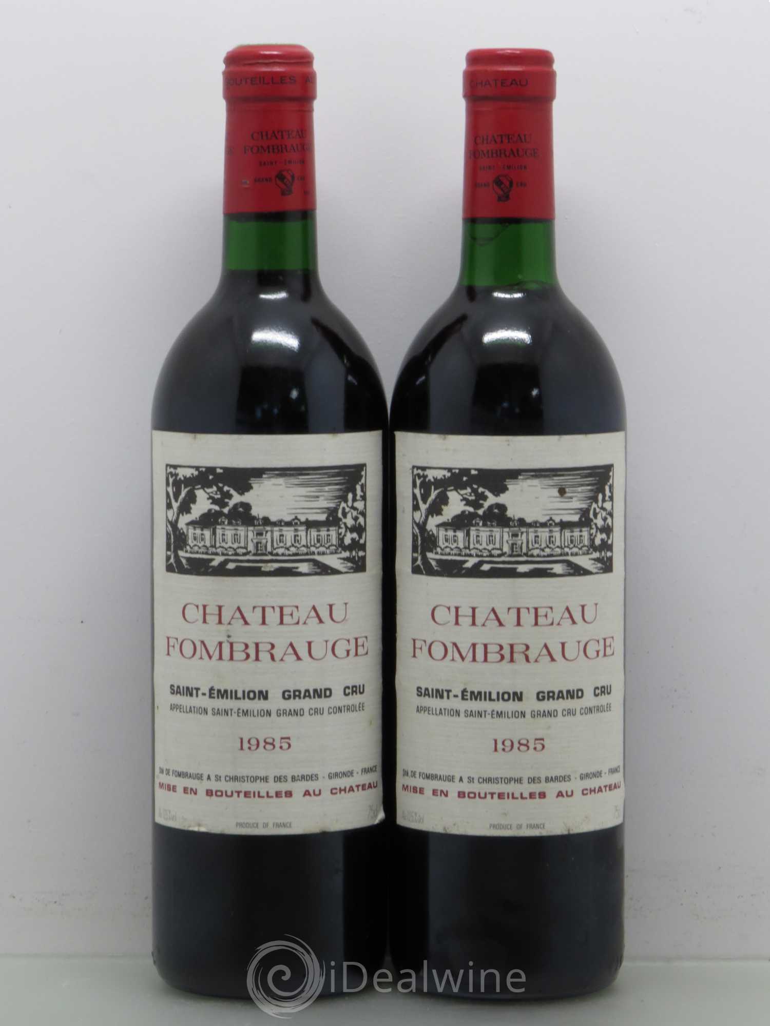 Château Fombrauge Grand Cru Classé 1985 - Lot de 2 bouteilles - 0