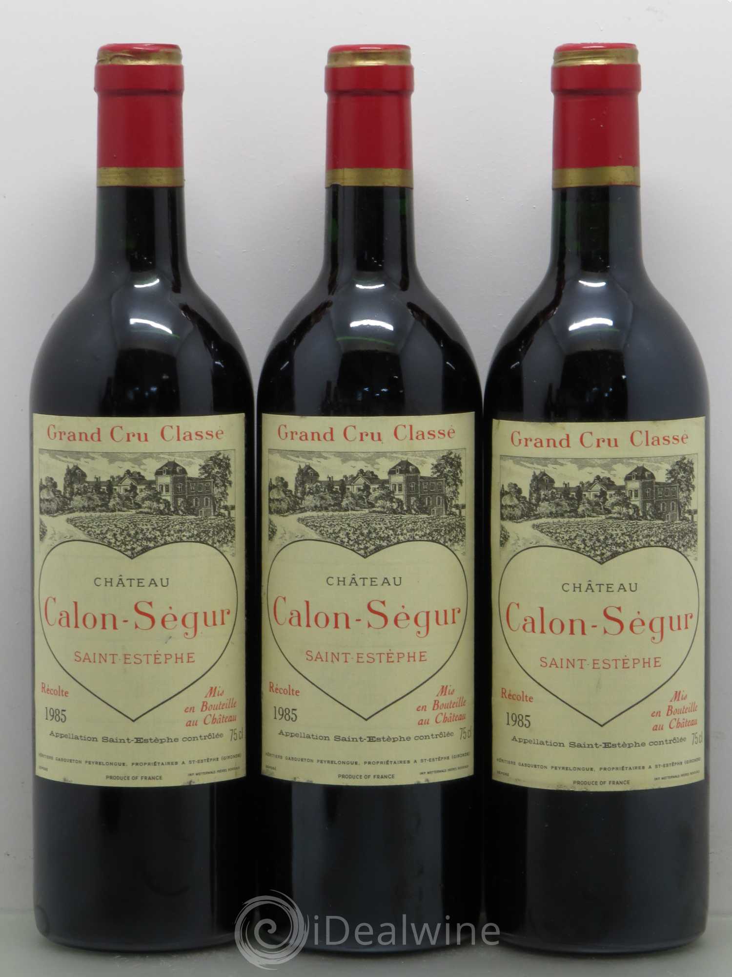 Château Calon Ségur 3ème Grand Cru Classé 1985 - Lot de 6 bouteilles - 1