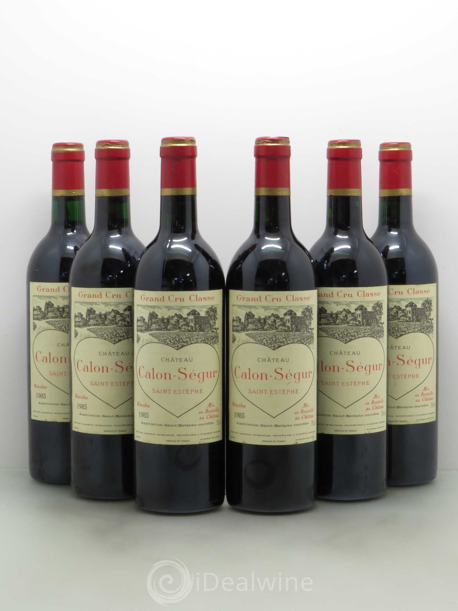 Château Calon Ségur 3ème Grand Cru Classé 1985 - Lot de 6 bouteilles - 0