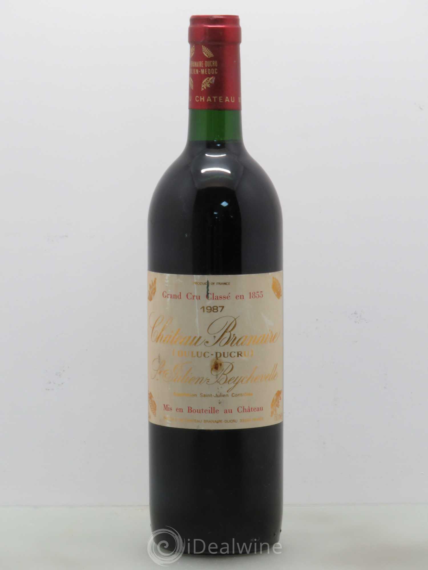 Château Branaire Ducru 4ème Grand Cru Classé 1987 - Lot de 1 bouteille - 0