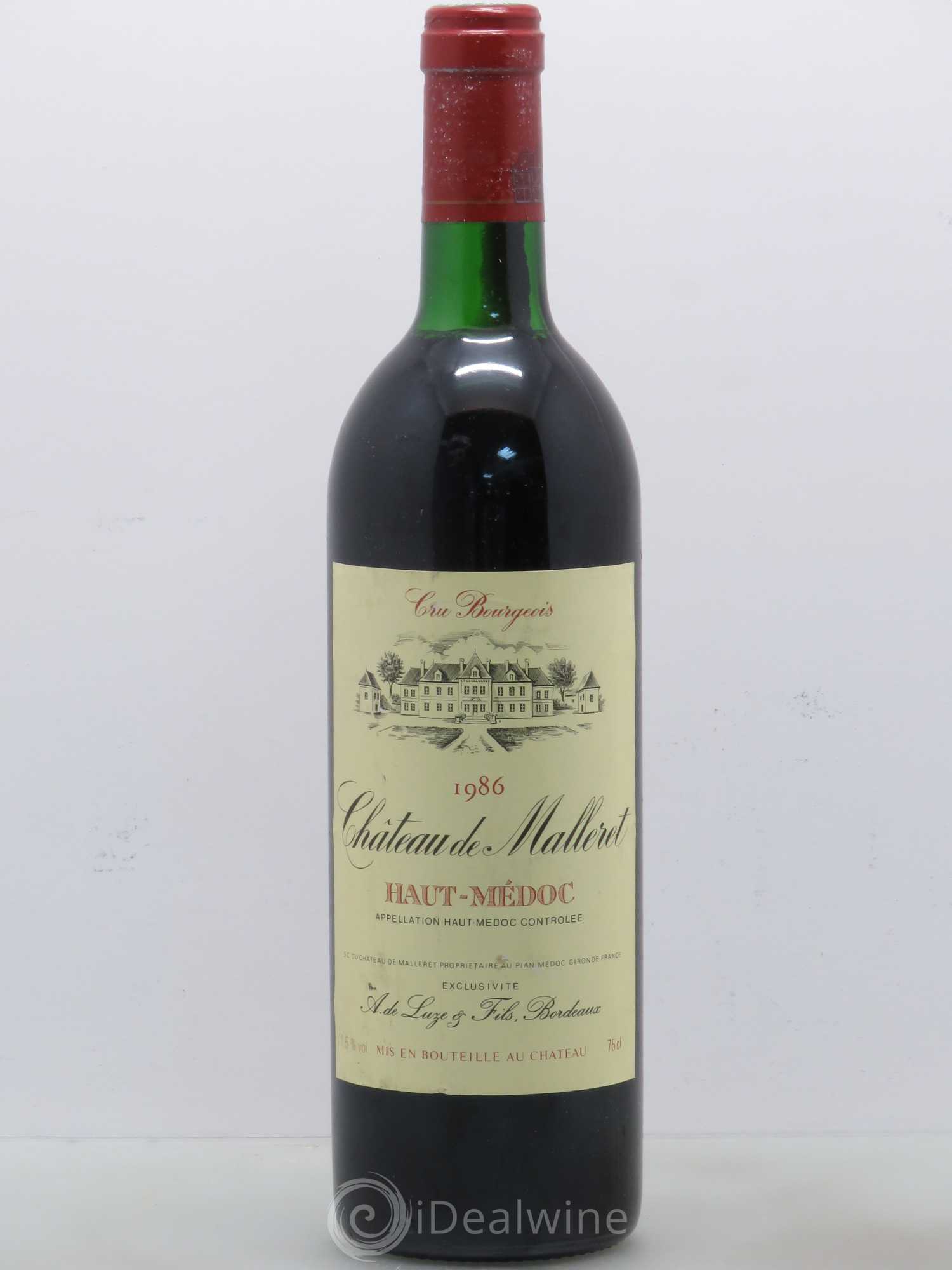 Château de Malleret Cru Bourgeois Haut medoc (sans prix de réserve) 1986 - Posten von 1 Flasche - 0