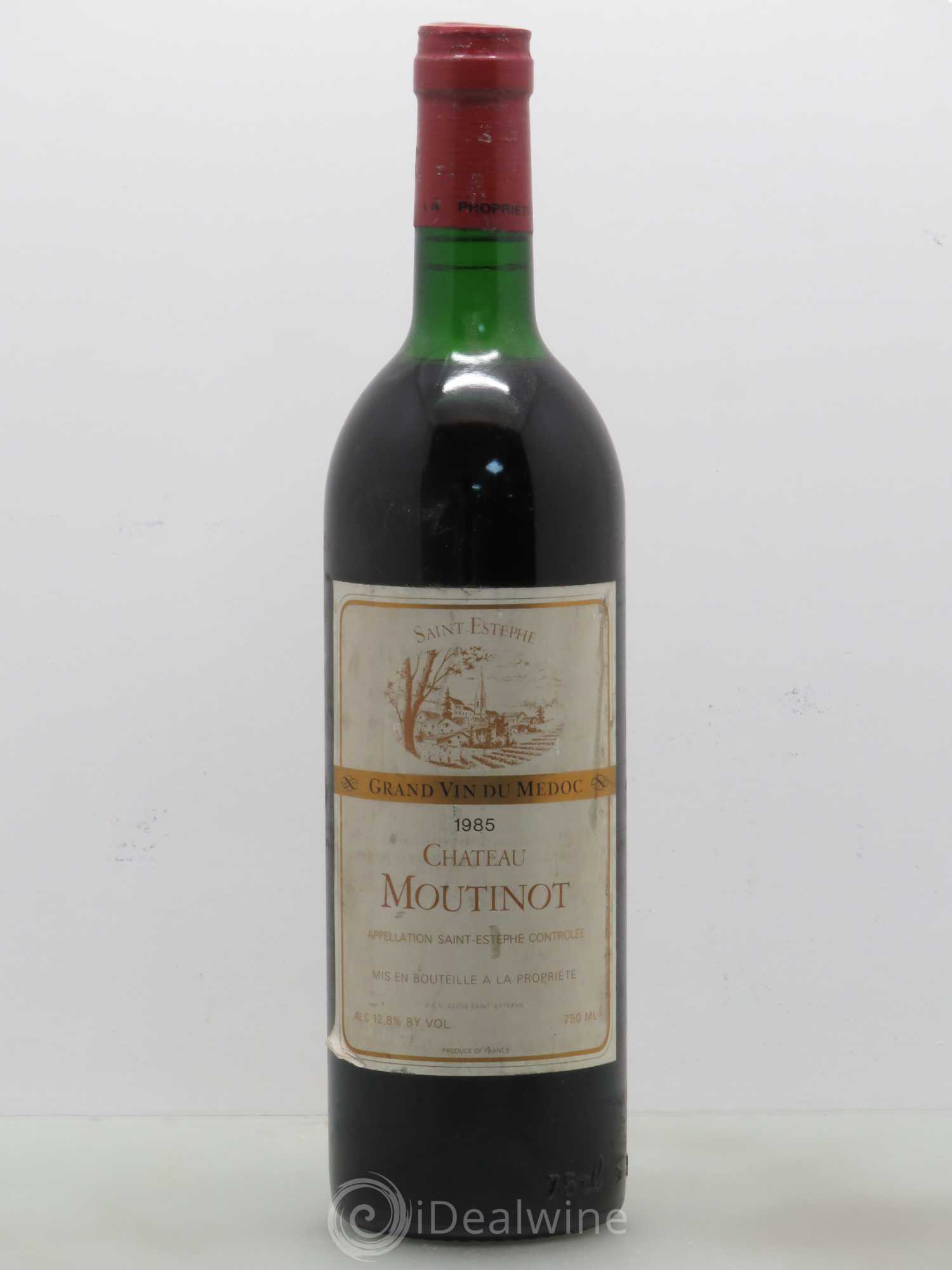 Saint-Estèphe Château Moutinot 1985 - Posten von 1 Flasche - 0