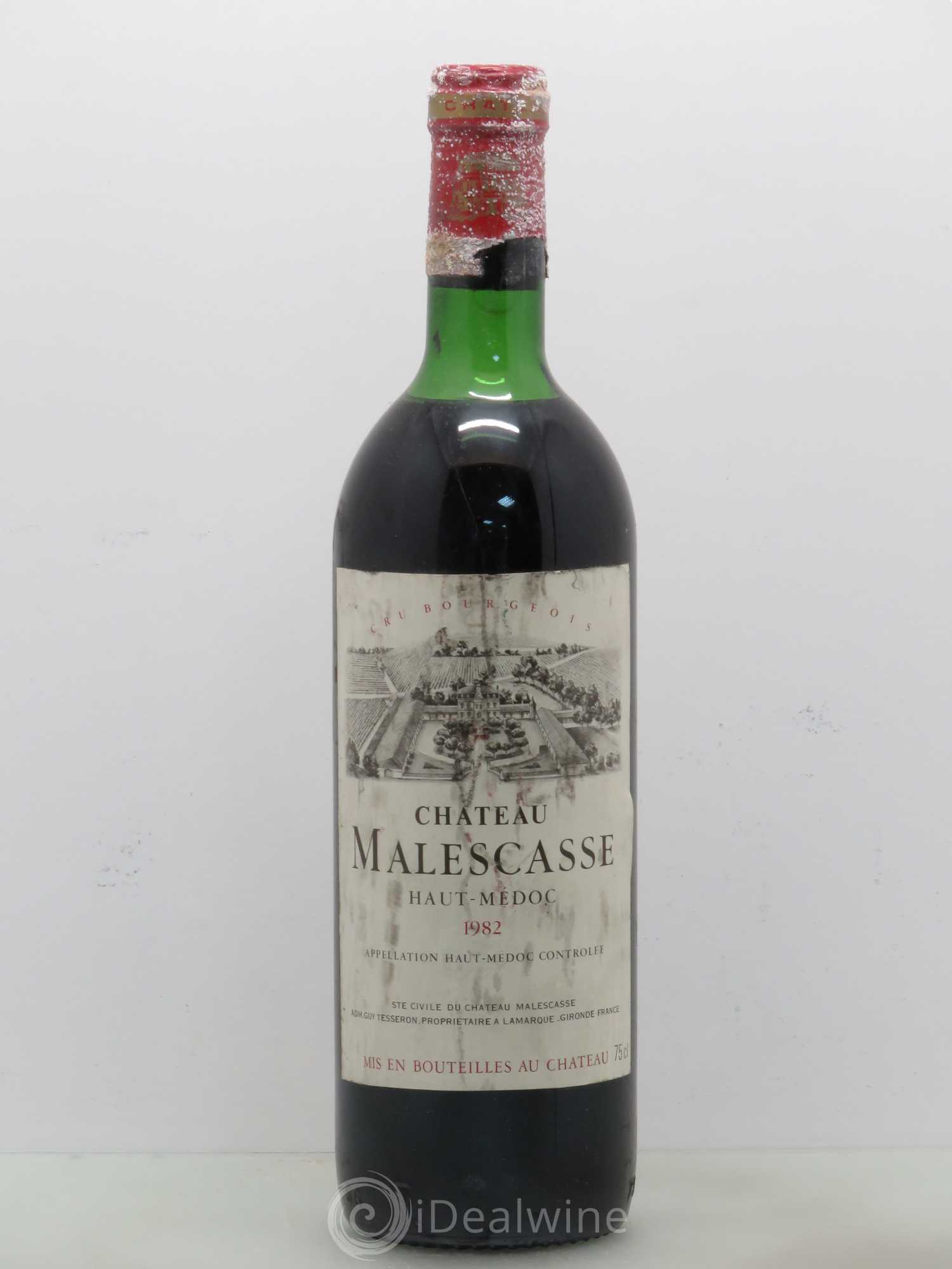 Château Malescasse Cru Bourgeois Exceptionnel (sans prix de réserve) 1982 - Lot de 1 bouteille - 0