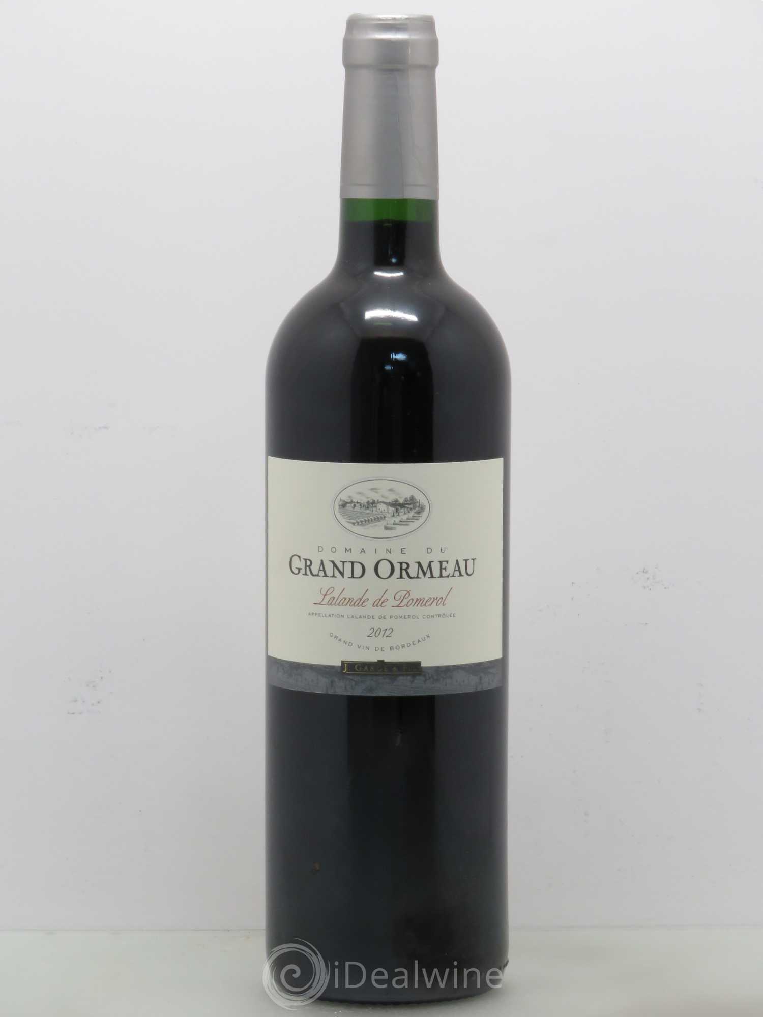 Bordeaux Grand Ormeau. Lalande de Pomerol (sans prix de réserve) 2012 - Posten von 1 Flasche - 0