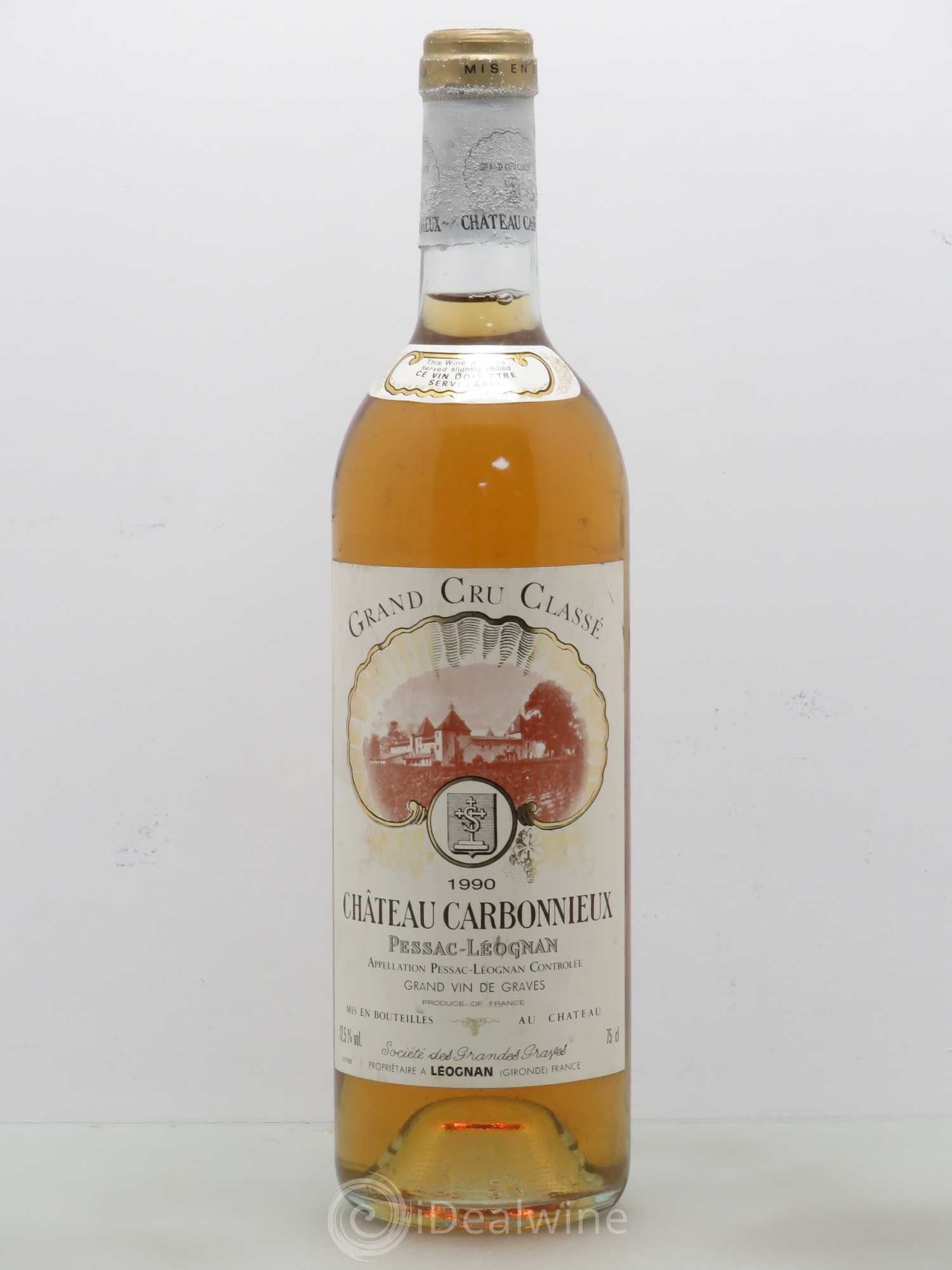 Château Carbonnieux Cru Classé de Graves 1990 - Lot de 1 bouteille - 0
