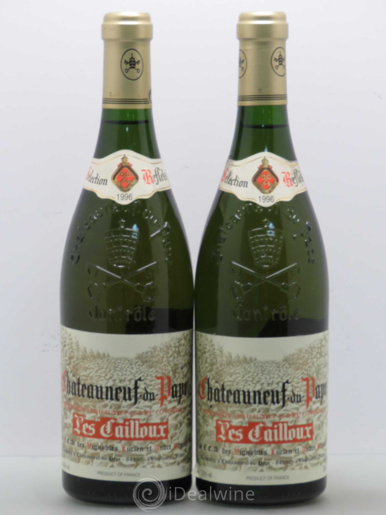 Châteauneuf-du-Pape Les Cailloux André Brunel 1996 - Posten von 2 Flaschen - 0