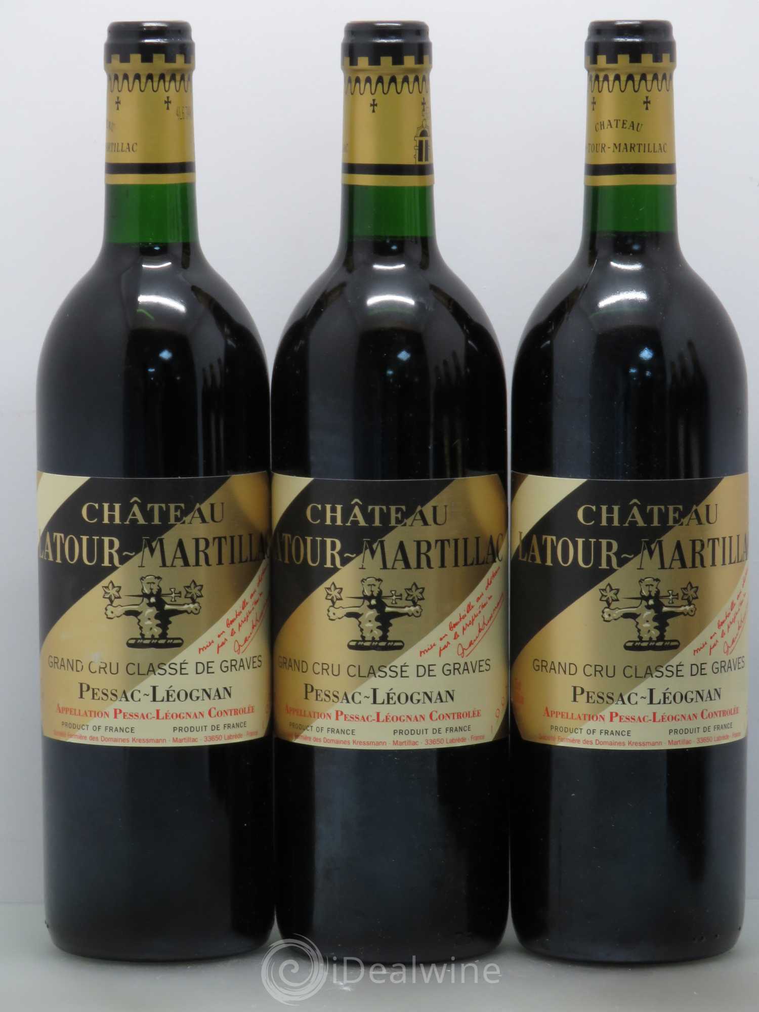 Château Latour-Martillac Cru Classé de Graves 1993 - Lot de 6 bouteilles - 1