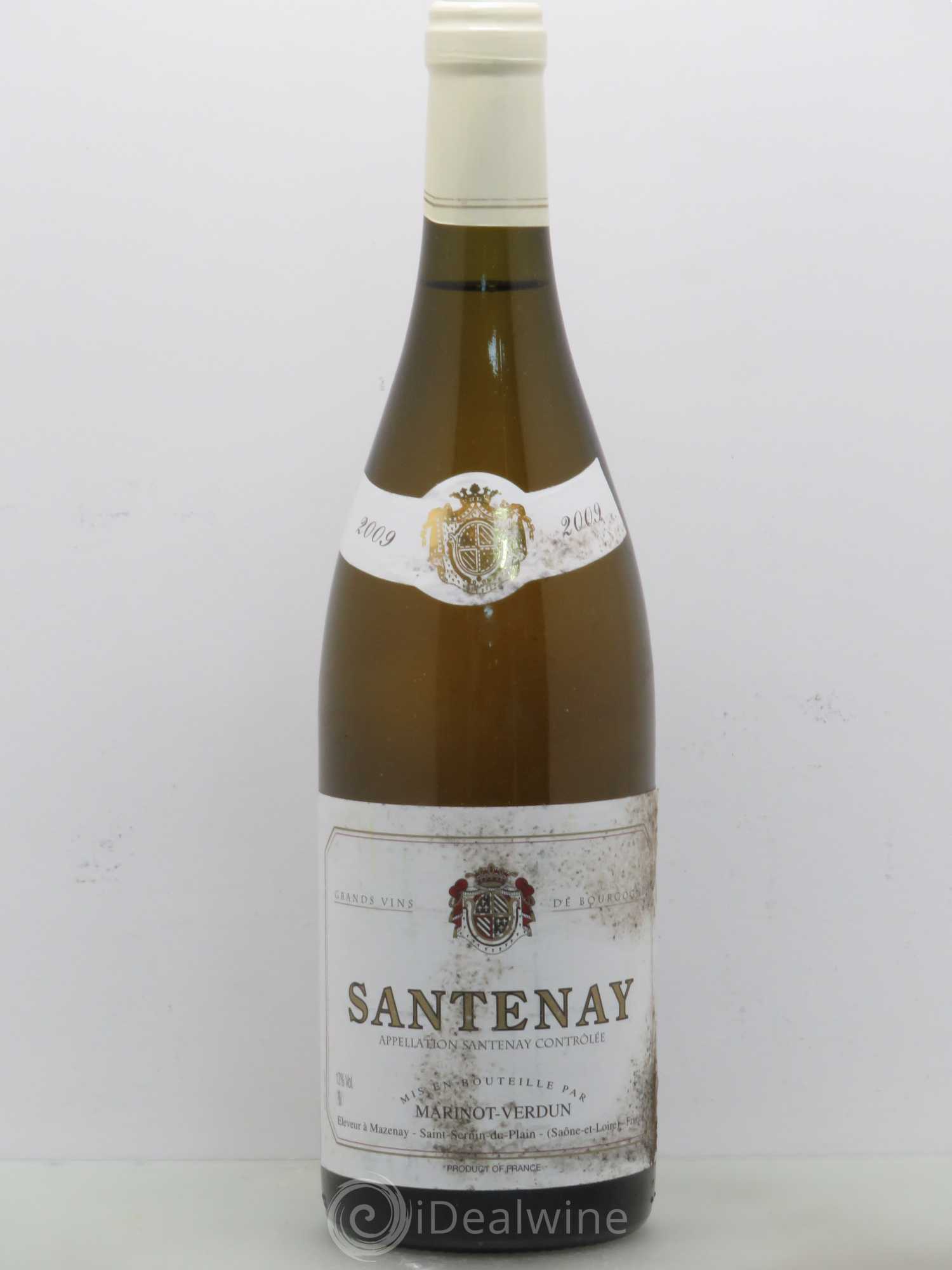 Santenay Marinot Verdun. Particules en suspension 2009 - Posten von 1 Flasche - 0