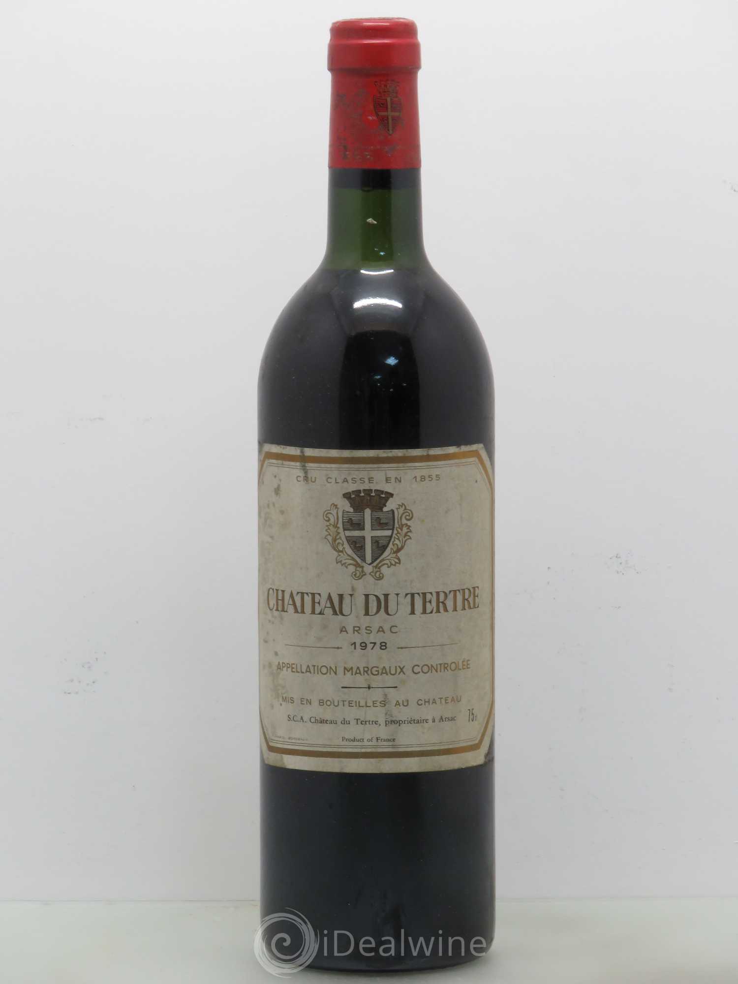 Château du Tertre 5ème Grand Cru Classé 1978 - Lot de 1 bouteille - 0